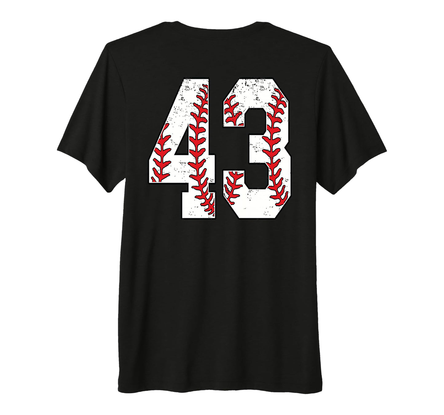 Number 43 Baseball Jersey Number 43 T-Shirt - Aesthetic Graphic for Adults - T-Shirt, Sweatshirt, Hoodie