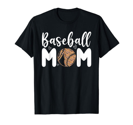 Baseball Leopard Cheetah Pattern T-Shirt - Trendy Graphic for Adults - T-Shirt, Sweatshirt, Hoodie