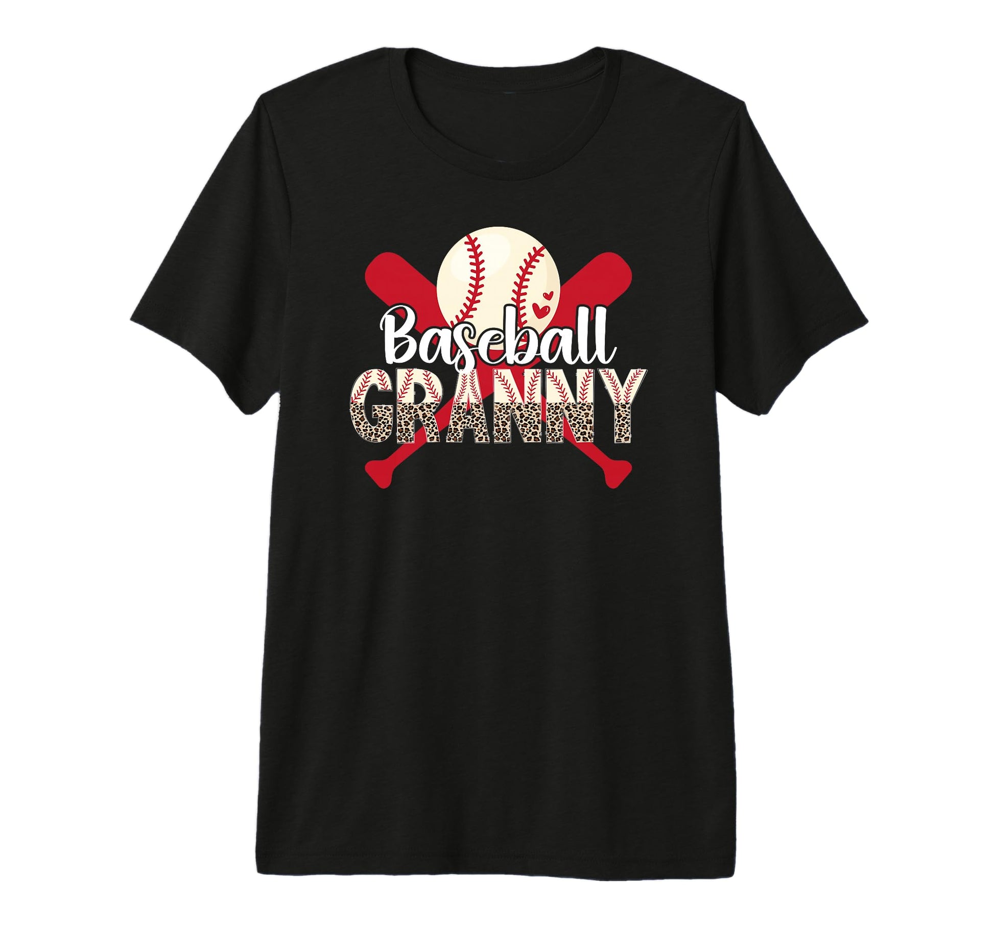 Baseball Granny Leopard Granny T-Shirt - Minimalist Print for Adults - T-Shirt, Sweatshirt, Hoodie
