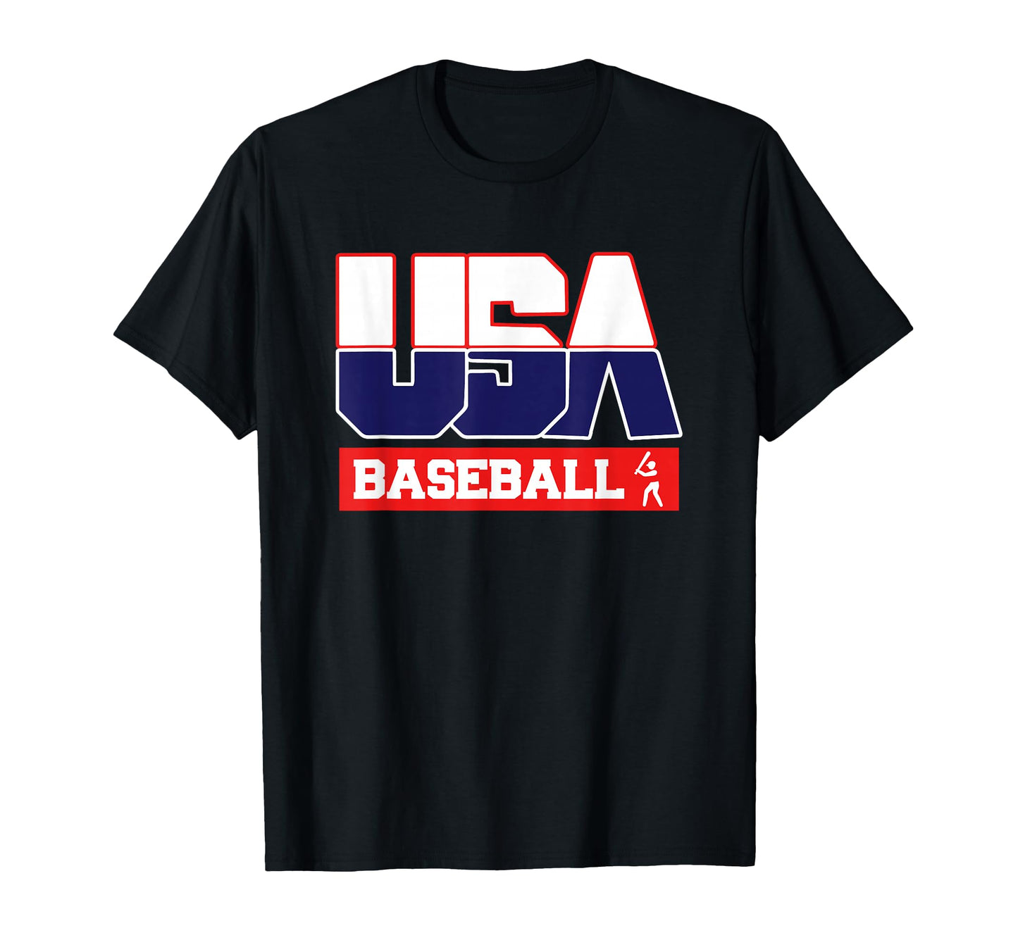 Usa Team Baseball American Sports T-Shirt - Casual Everyday Wear Men Women - T-Shirt, Sweatshirt, Hoodie