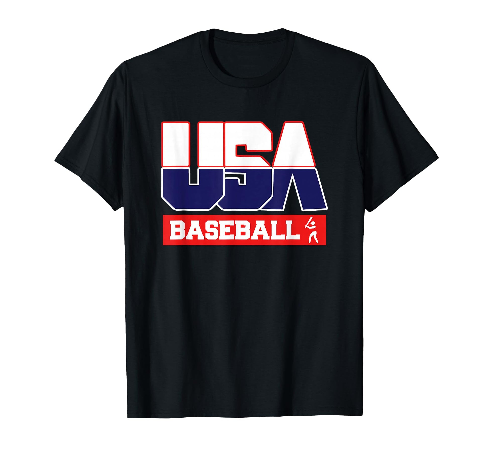 Usa Team Baseball American Sports T-Shirt - Casual Everyday Wear Men Women - T-Shirt, Sweatshirt, Hoodie