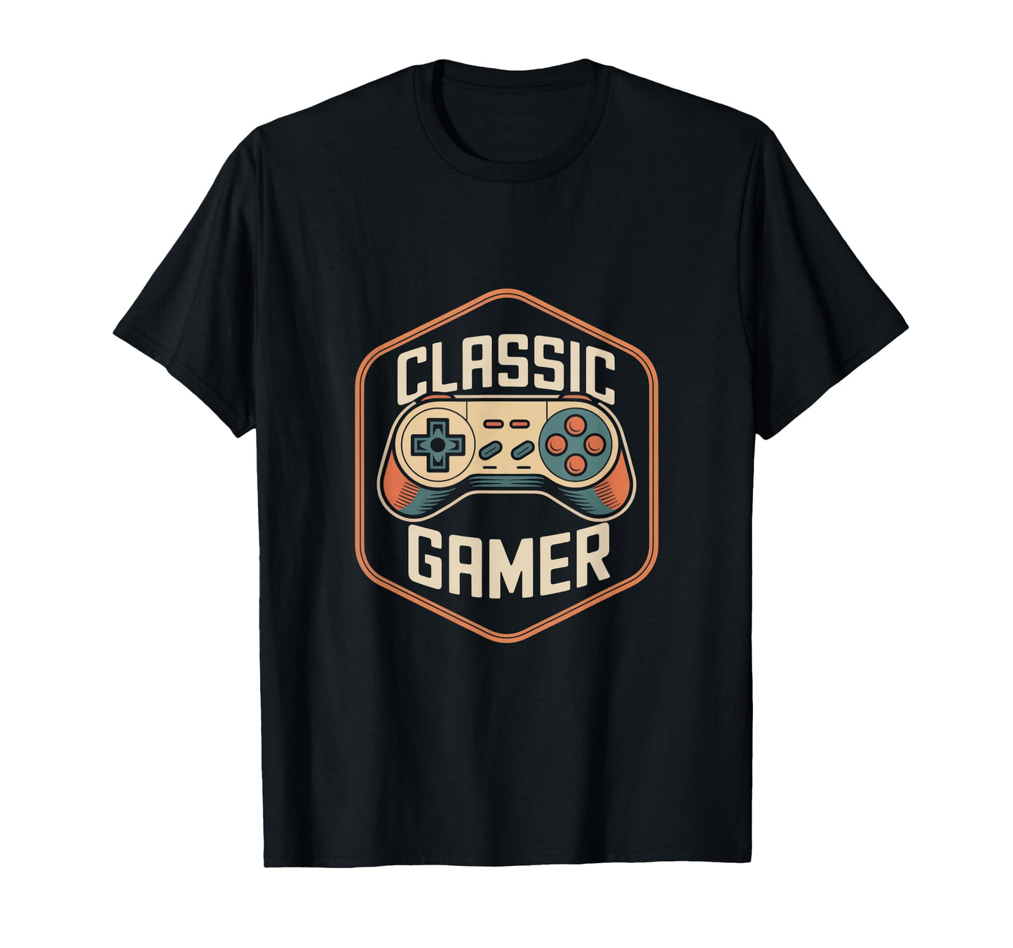 Gamer Controller Gaming Badge T-Shirt - Graphic Print Men Women - T-Shirt, Sweatshirt, Hoodie