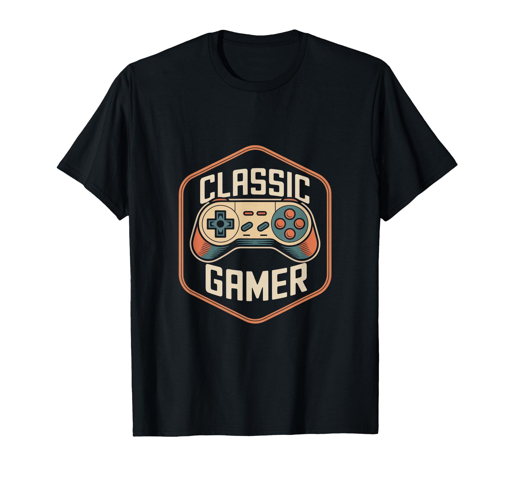 Gamer Controller Gaming Badge T-Shirt - Graphic Print Men Women - T-Shirt, Sweatshirt, Hoodie