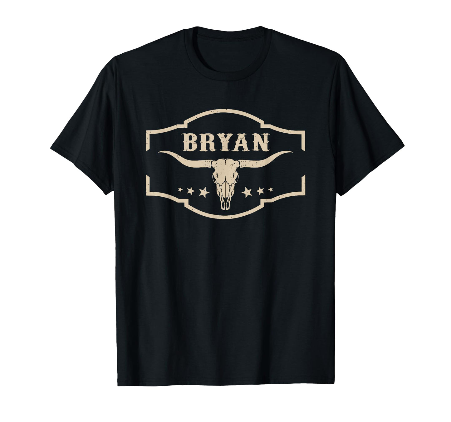 Bryan Personalized Name Bull Skull T-Shirt - Fun Novelty Design for Adults - T-Shirt, Sweatshirt, Hoodie
