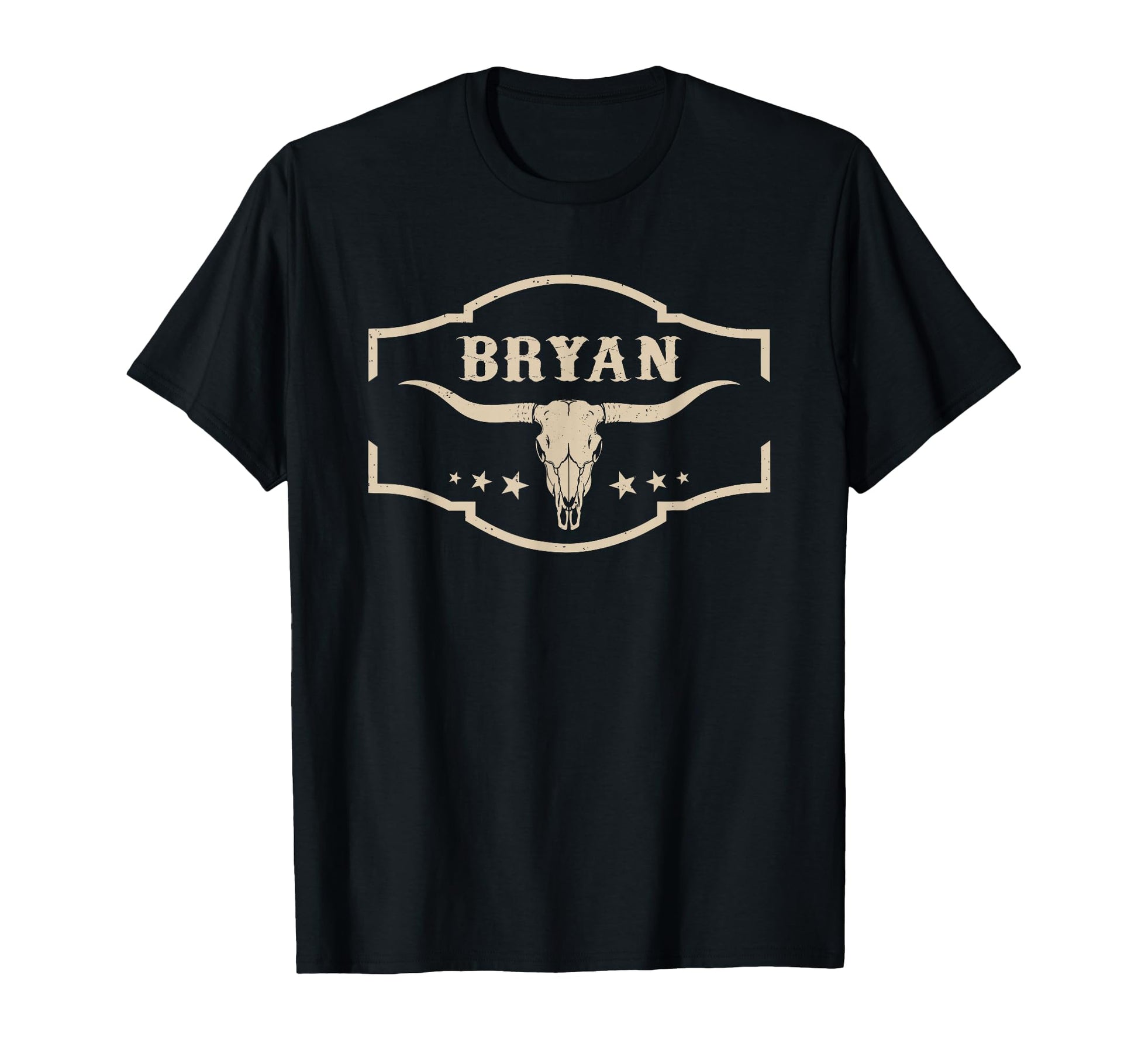 Bryan Personalized Name Bull Skull T-Shirt - Fun Novelty Design for Adults - T-Shirt, Sweatshirt, Hoodie