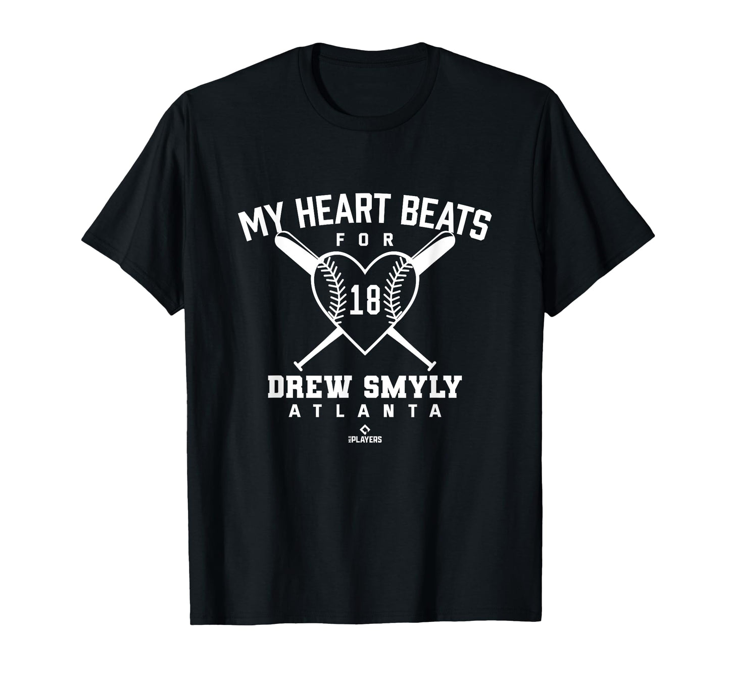 My Heart Beats Drew Smyly Valentines T-Shirt - Minimalist Print for Adults - T-Shirt, Sweatshirt, Hoodie