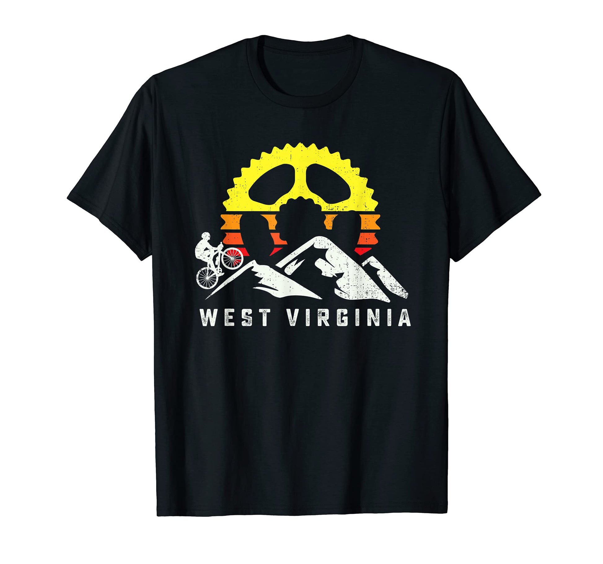 Virginia West Mountain Biking T-Shirt - Casual Everyday Wear for Adults - T-Shirt, Sweatshirt, Hoodie