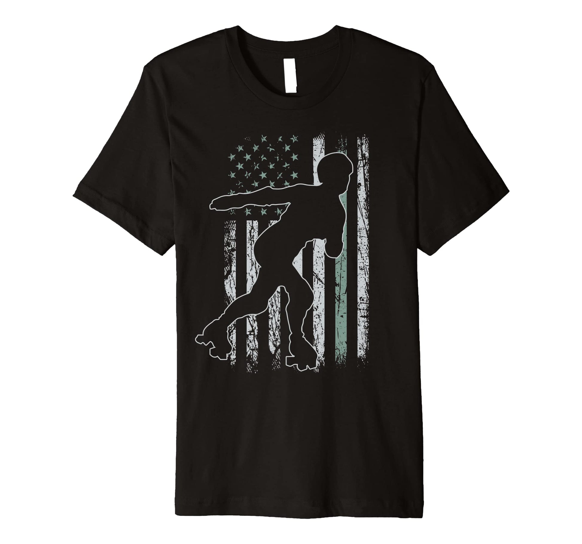 Roller Skates Usa Flag Skate 4Th July T-Shirt - Fun Novelty Design Unisex - T-Shirt, Sweatshirt, Hoodie