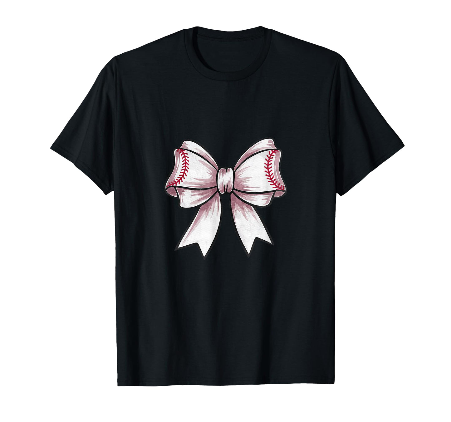 Coquette Baseball Bow Mom Sister T-Shirt - Casual Everyday Wear Men Women - T-Shirt, Sweatshirt, Hoodie
