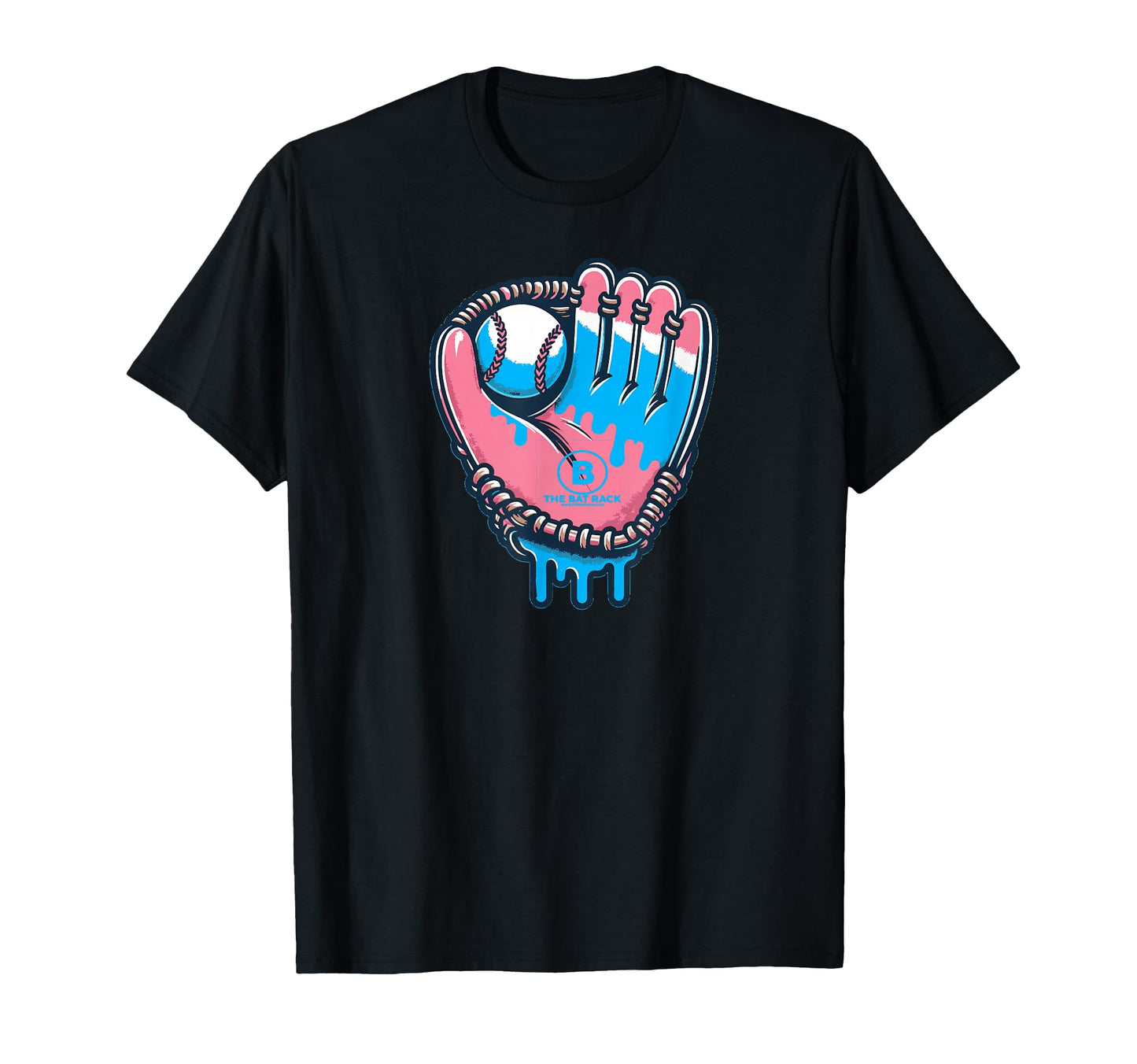 Baseball Glove Cotton Candy Drip T-Shirt - Streetwear Style Unisex - T-Shirt, Sweatshirt, Hoodie