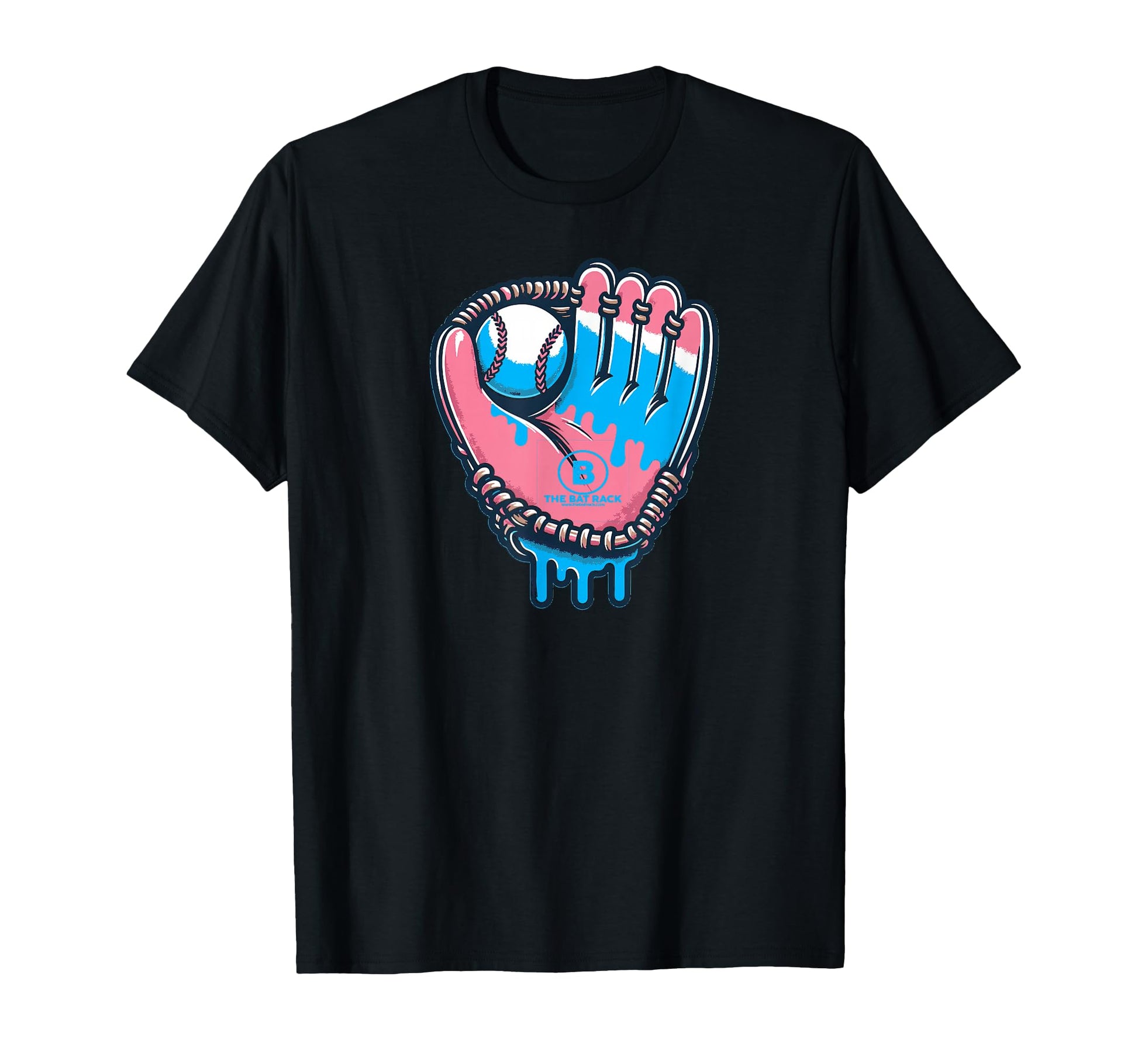 Baseball Glove Cotton Candy Drip T-Shirt - Streetwear Style Unisex - T-Shirt, Sweatshirt, Hoodie