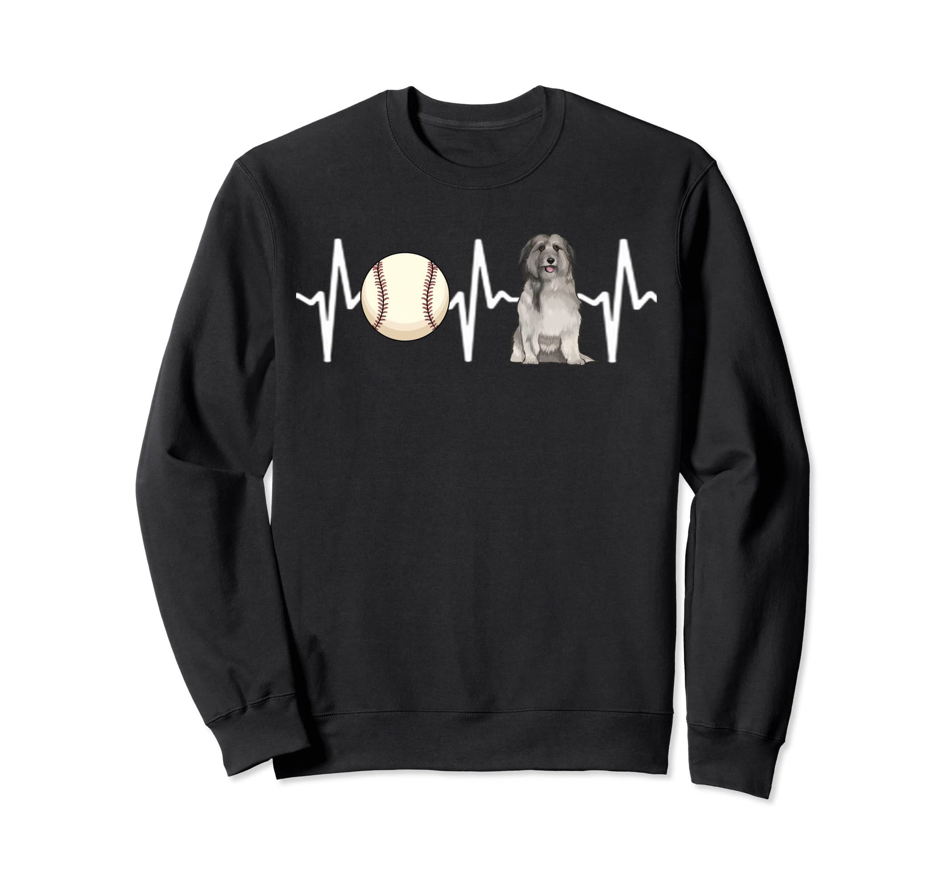 Baseball Pyrenean Shepherd Sweatshirt - Minimalist Print Men Women - T-Shirt, Sweatshirt, Hoodie