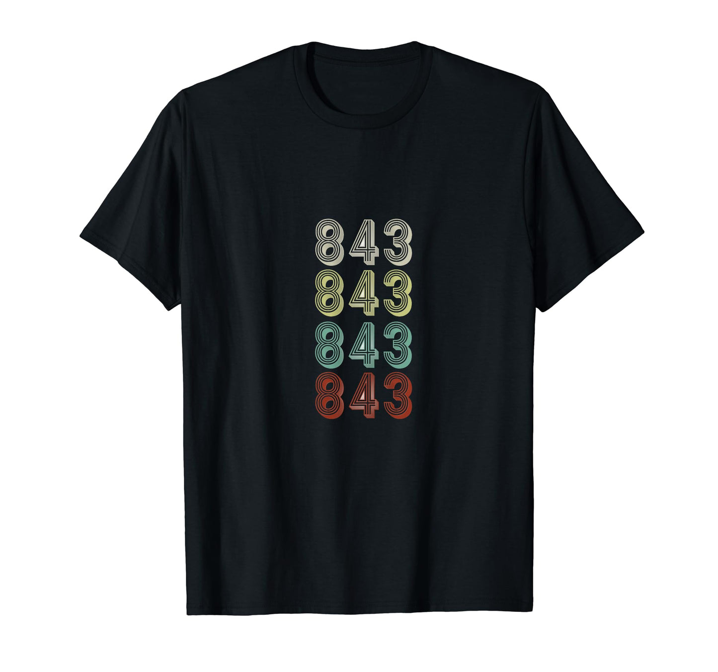 Area Code 843 Charleston West Virginia T-Shirt - Trendy Graphic Unisex - T-Shirt, Sweatshirt, Hoodie