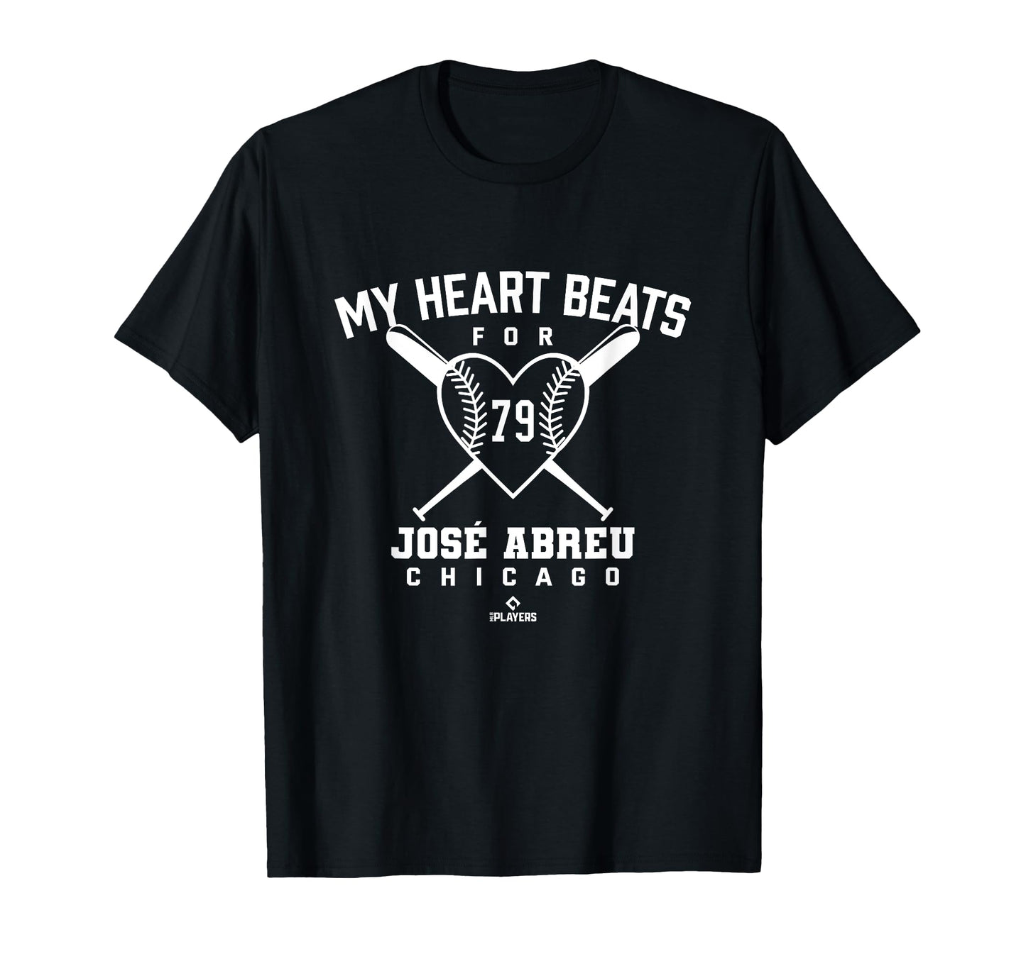 My Heart Beats Jose Abreu Baseball Fan T-Shirt - Fun Novelty Design Unisex - T-Shirt, Sweatshirt, Hoodie