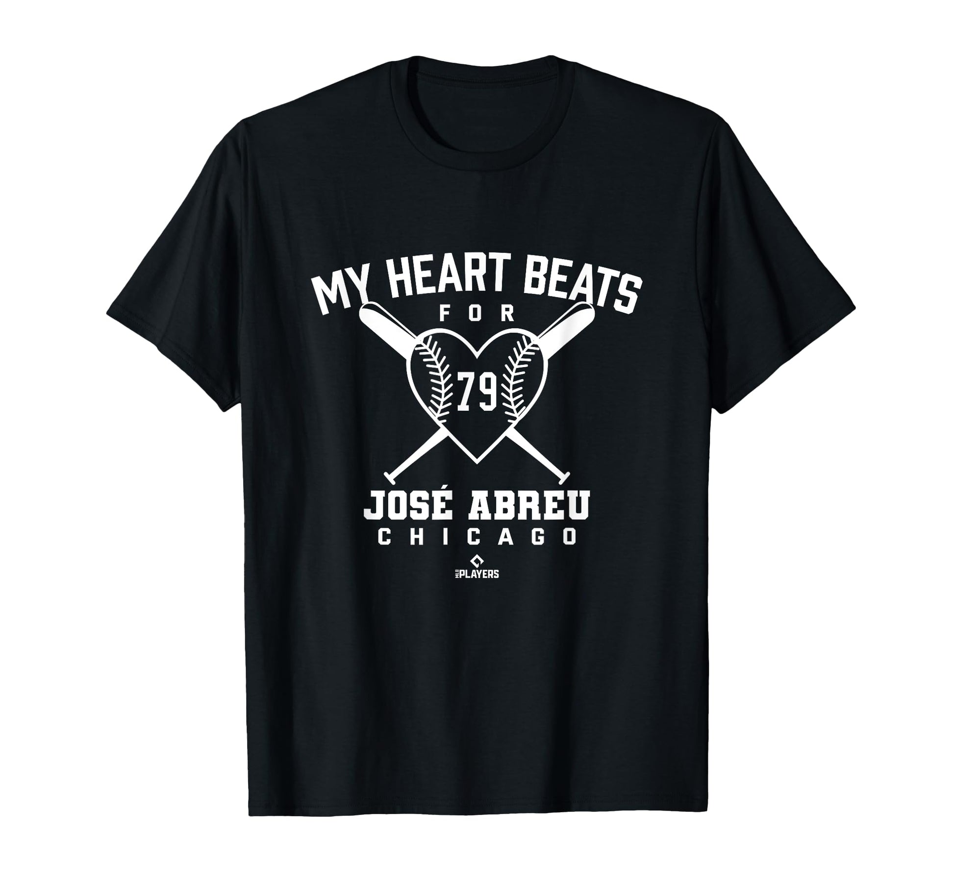 My Heart Beats Jose Abreu Baseball Fan T-Shirt - Fun Novelty Design Unisex - T-Shirt, Sweatshirt, Hoodie