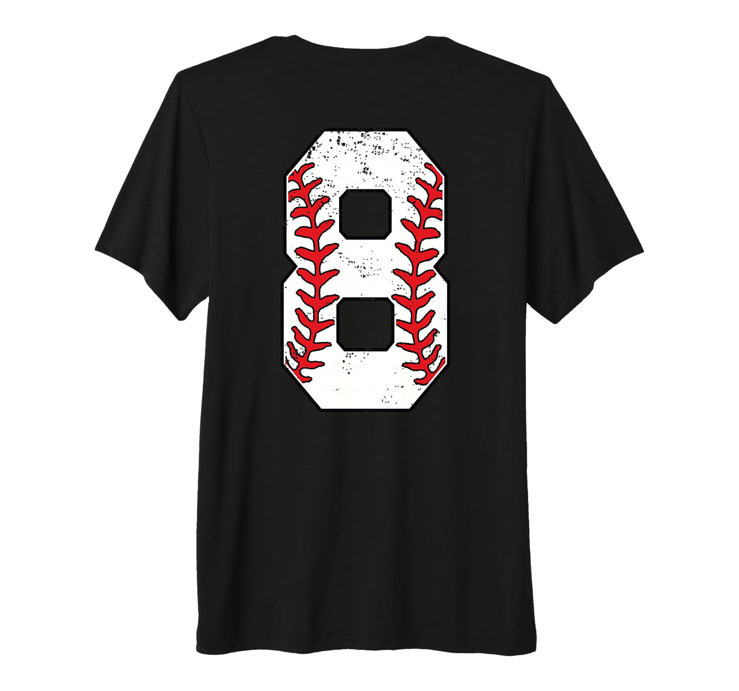 Number 8 Baseball Jersey Number 8 T-Shirt - Minimalist Print Men Women - T-Shirt, Sweatshirt, Hoodie