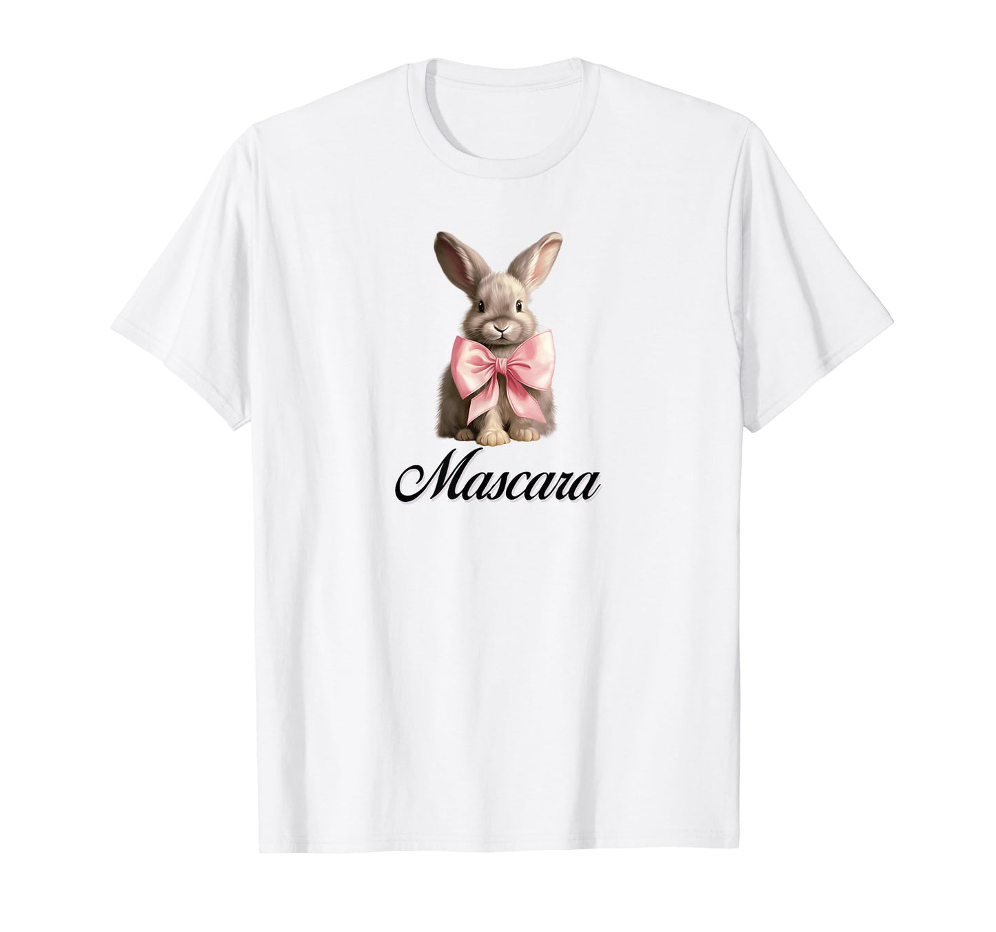 Mascara Bunny Coquette Bow Girlcore Y2K T-Shirt - Aesthetic Graphic Unisex - T-Shirt, Sweatshirt, Hoodie