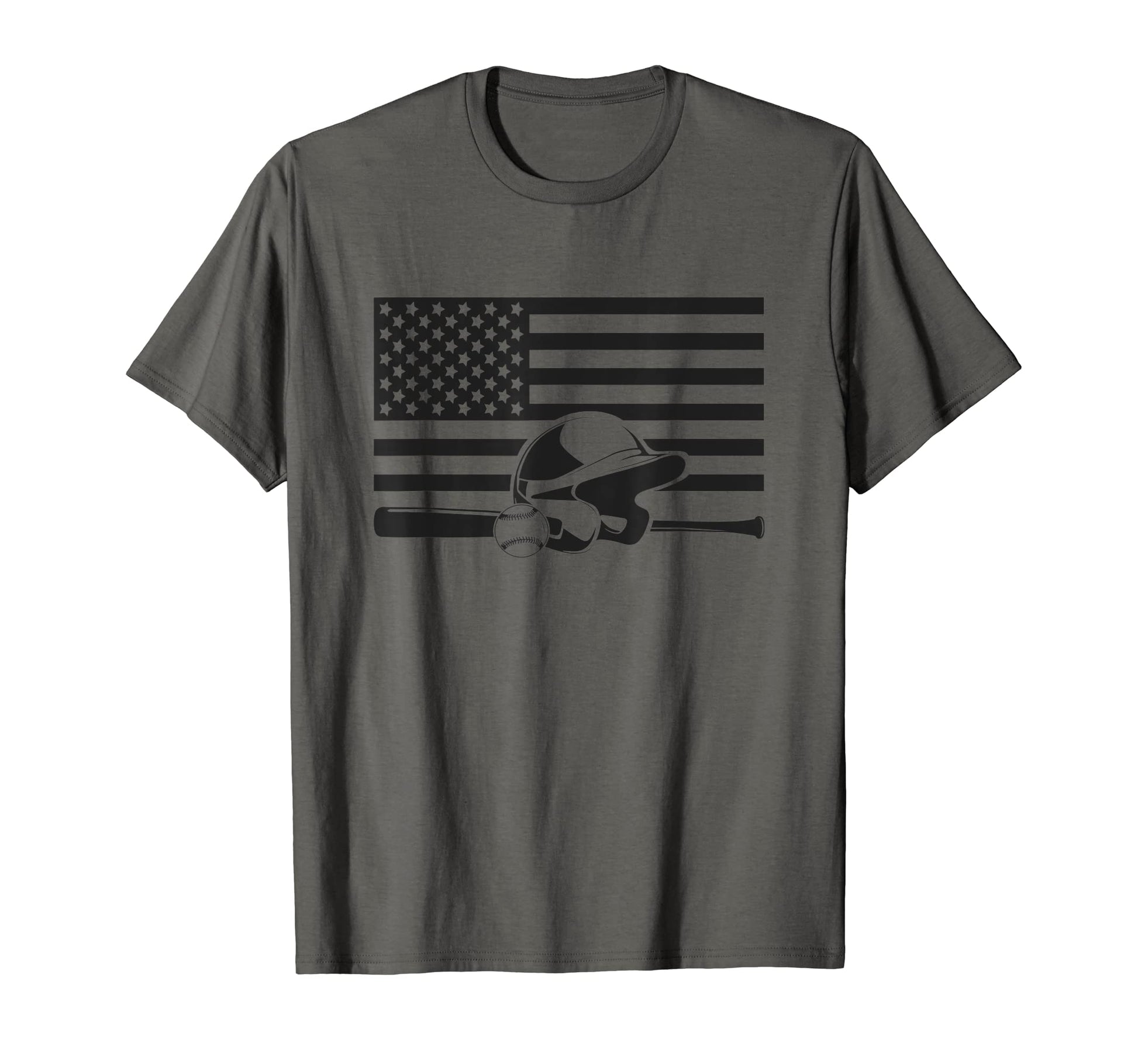 American Flag Baseball Baseball T-Shirt - Streetwear Style for Adults - T-Shirt, Sweatshirt, Hoodie