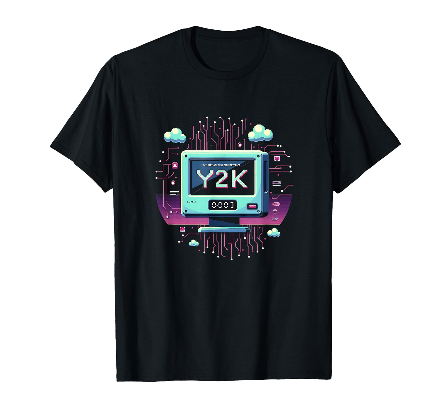 Self Destruct Y2K Cat Aesthetic T-Shirt - Streetwear Style for Adults - T-Shirt, Sweatshirt, Hoodie