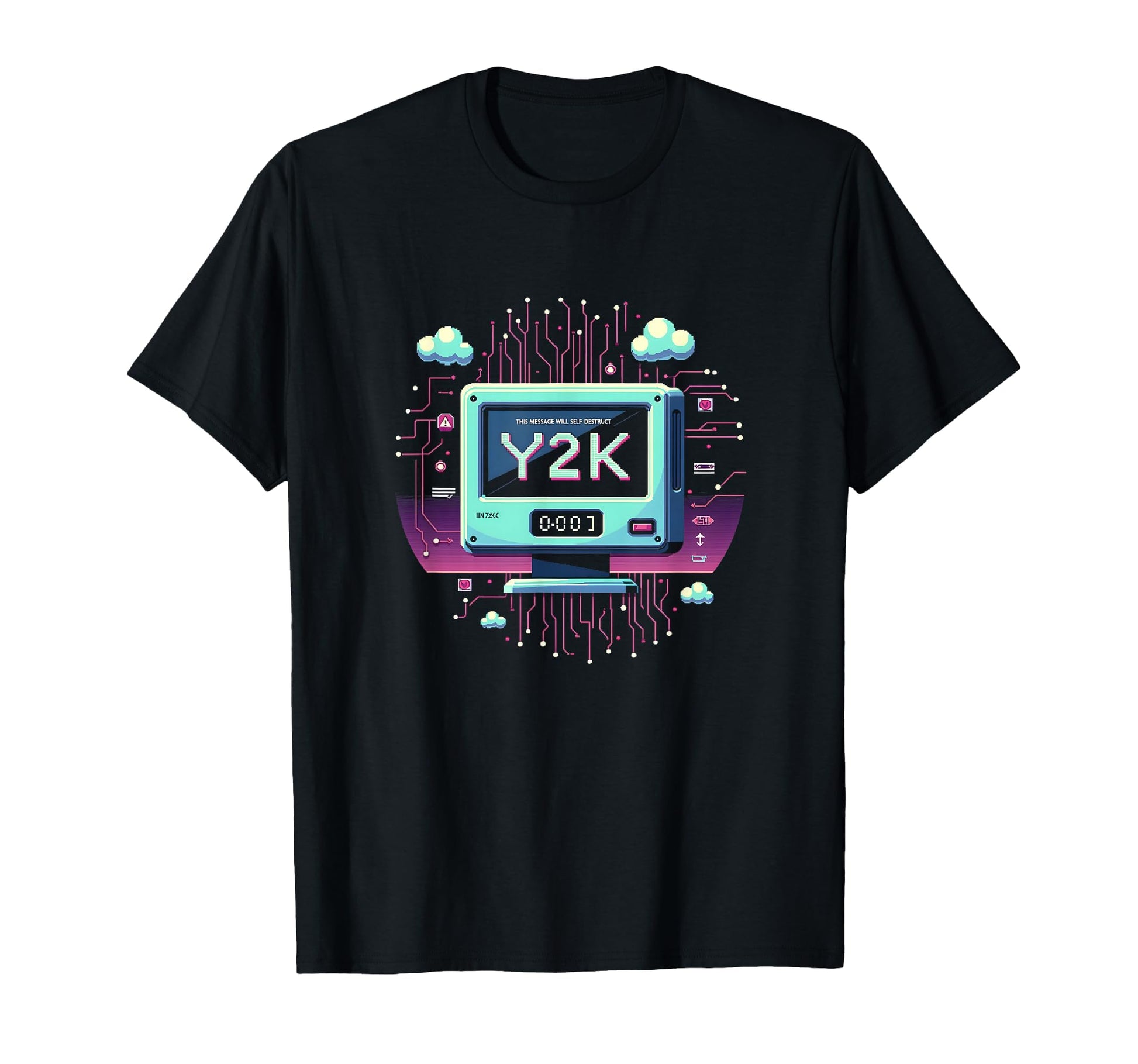 Self Destruct Y2K Cat Aesthetic T-Shirt - Streetwear Style for Adults - T-Shirt, Sweatshirt, Hoodie