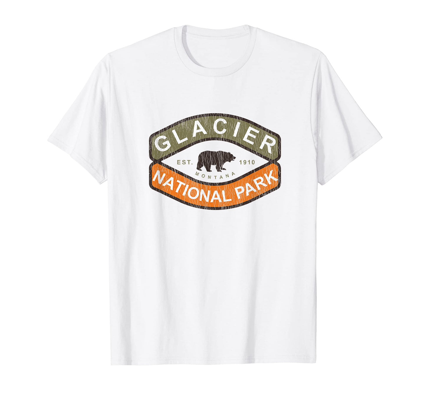 Glacier National Park Montana T-Shirt - Minimalist Print for Adults - T-Shirt, Sweatshirt, Hoodie