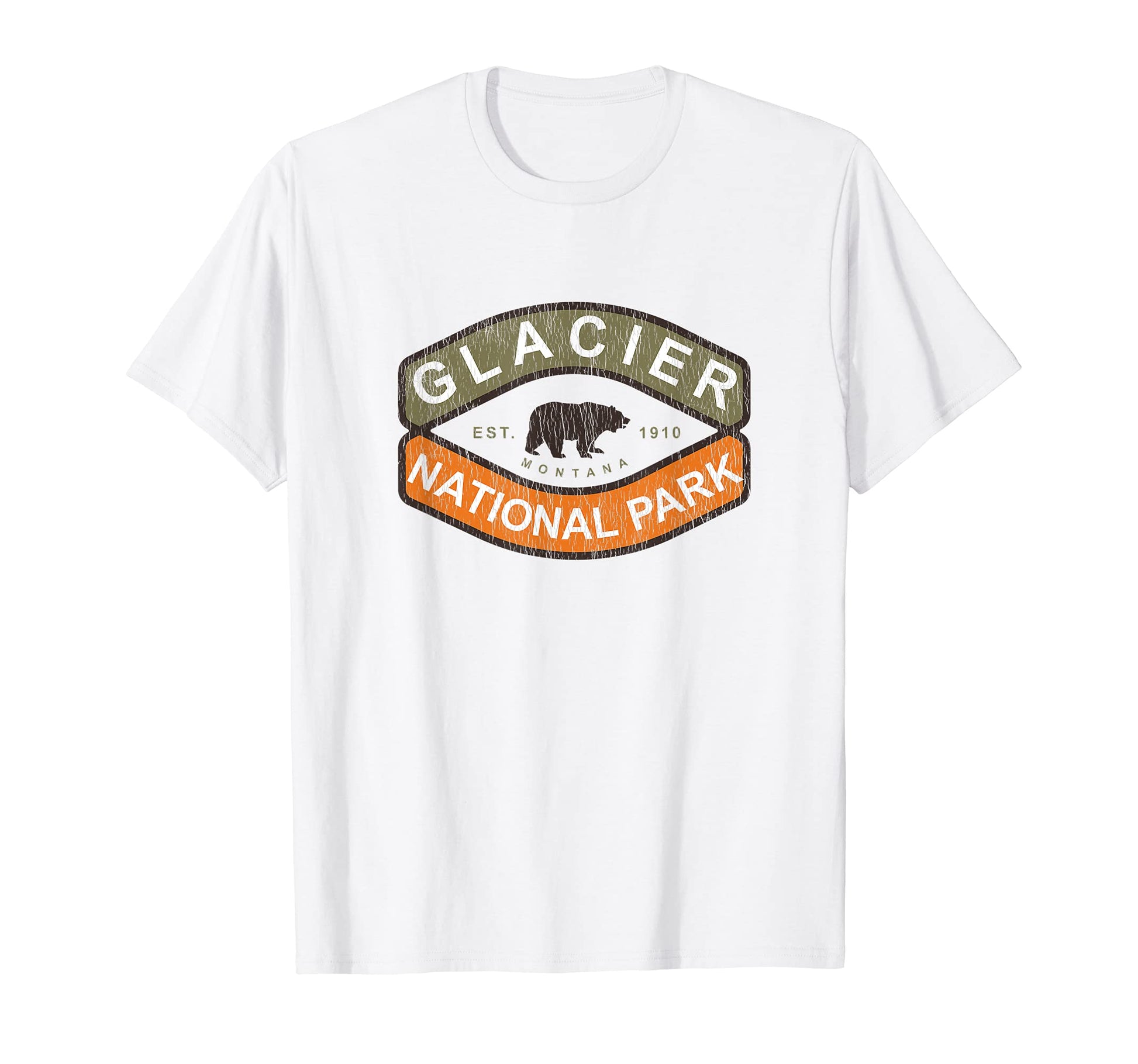 Glacier National Park Montana T-Shirt - Minimalist Print for Adults - T-Shirt, Sweatshirt, Hoodie