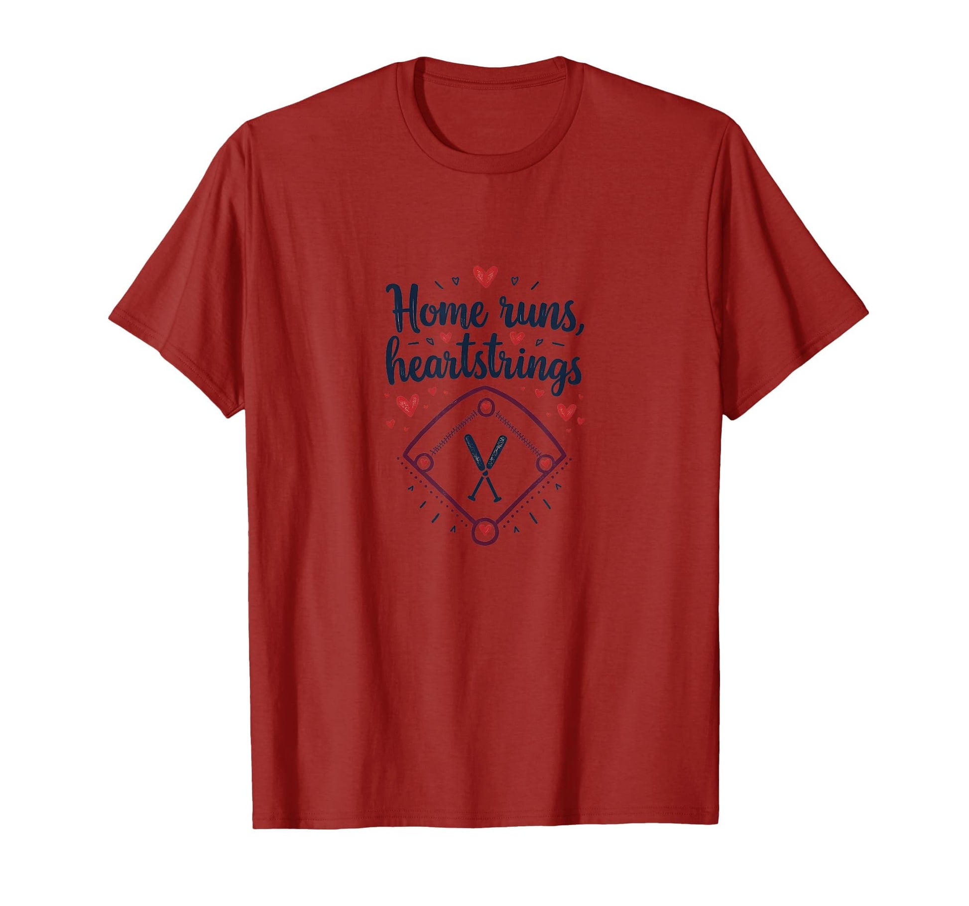 Home Runs Heartstrings Baseball Mama T-Shirt - Unique Graphic Men Women - T-Shirt, Sweatshirt, Hoodie
