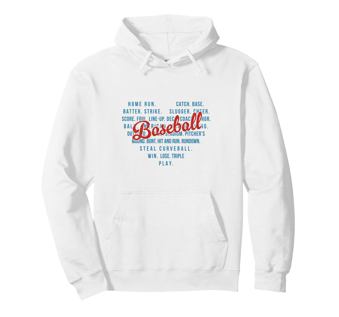 Baseball Home Run Batter Strike Slugger Hoodie - Minimalist Print Unisex - T-Shirt, Sweatshirt, Hoodie
