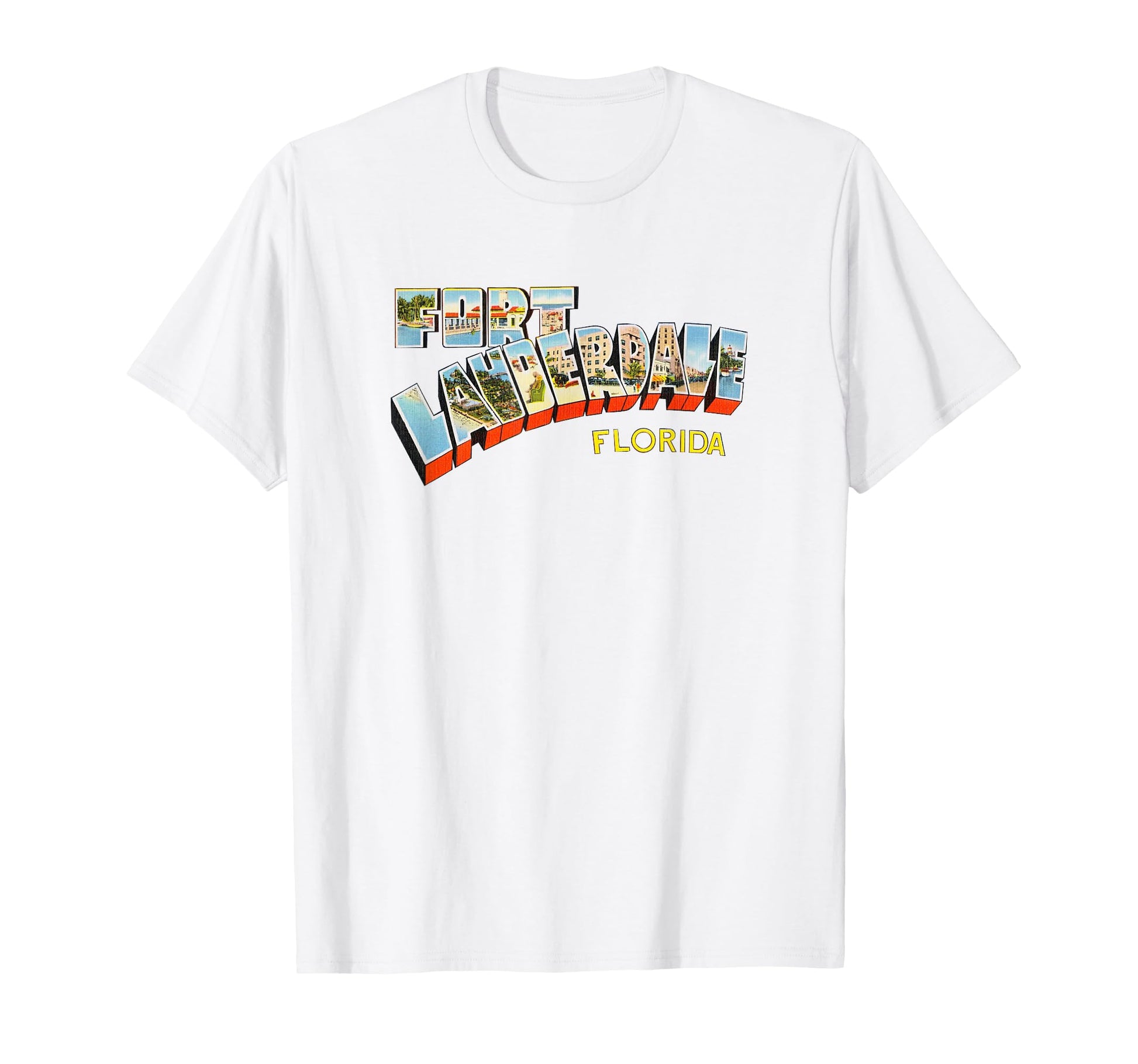 Fort Lauderdale Florida Fl T-Shirt - Custom Art Print for Adults - T-Shirt, Sweatshirt, Hoodie