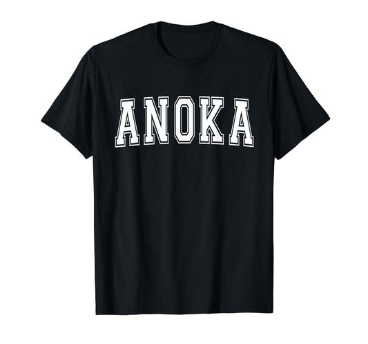 Anoka Mn Minnesota Usa Sports Varsity T-Shirt - Minimalist Print Men Women - T-Shirt, Sweatshirt, Hoodie