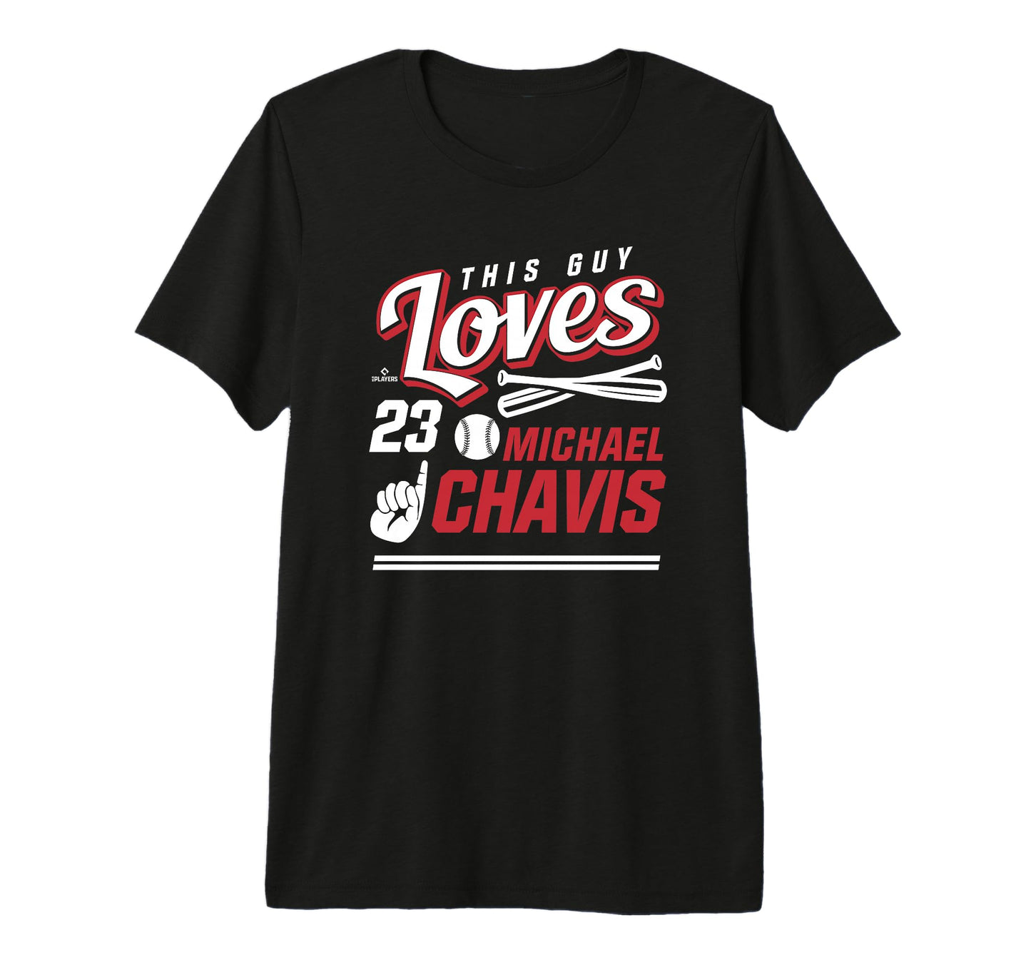 This Guy Loves Michael Chavis Tri T-Shirt - Novelty Apparel for Adults - T-Shirt, Sweatshirt, Hoodie