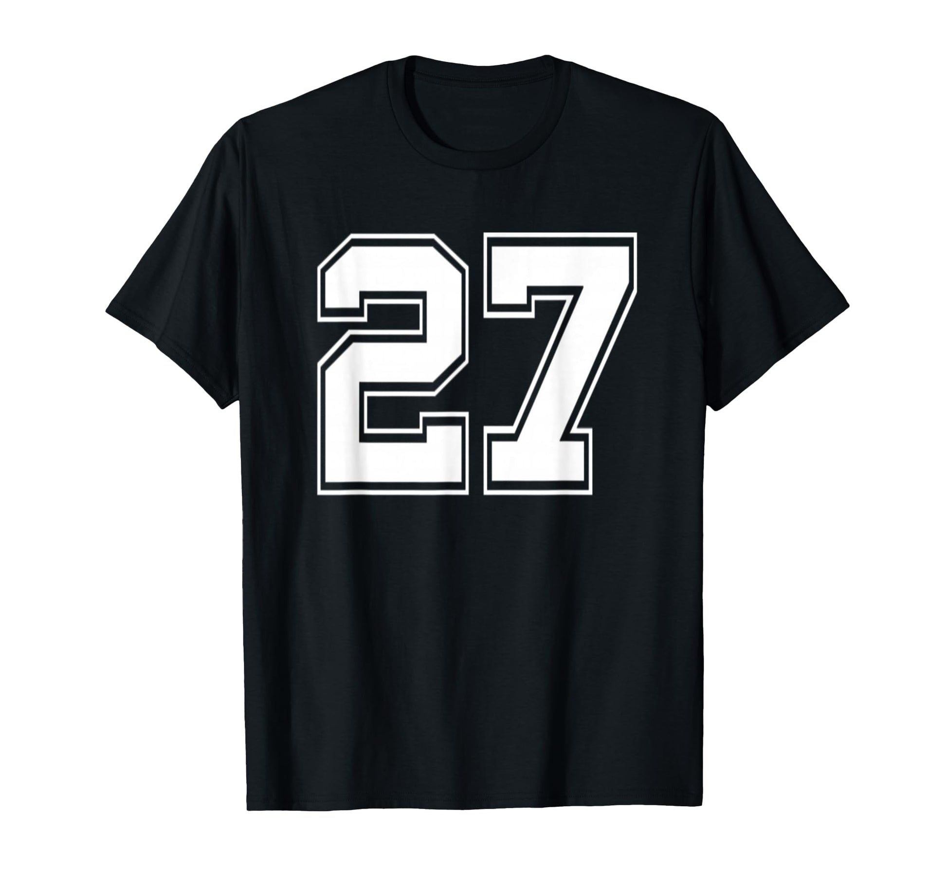 Number 27 Baseball Football Soccer T-Shirt - Aesthetic Graphic Men Women - T-Shirt, Sweatshirt, Hoodie