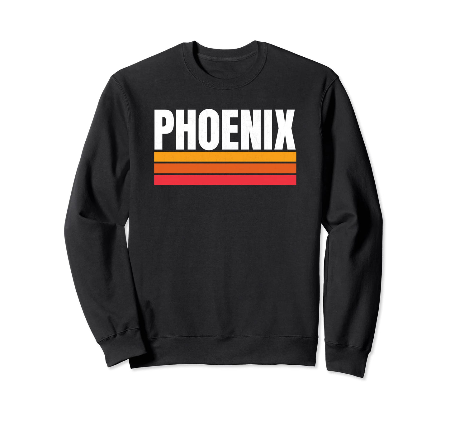 Phoenix Purple Orange Striped Hometown Sweatshirt - Trendy Graphic Unisex - T-Shirt, Sweatshirt, Hoodie