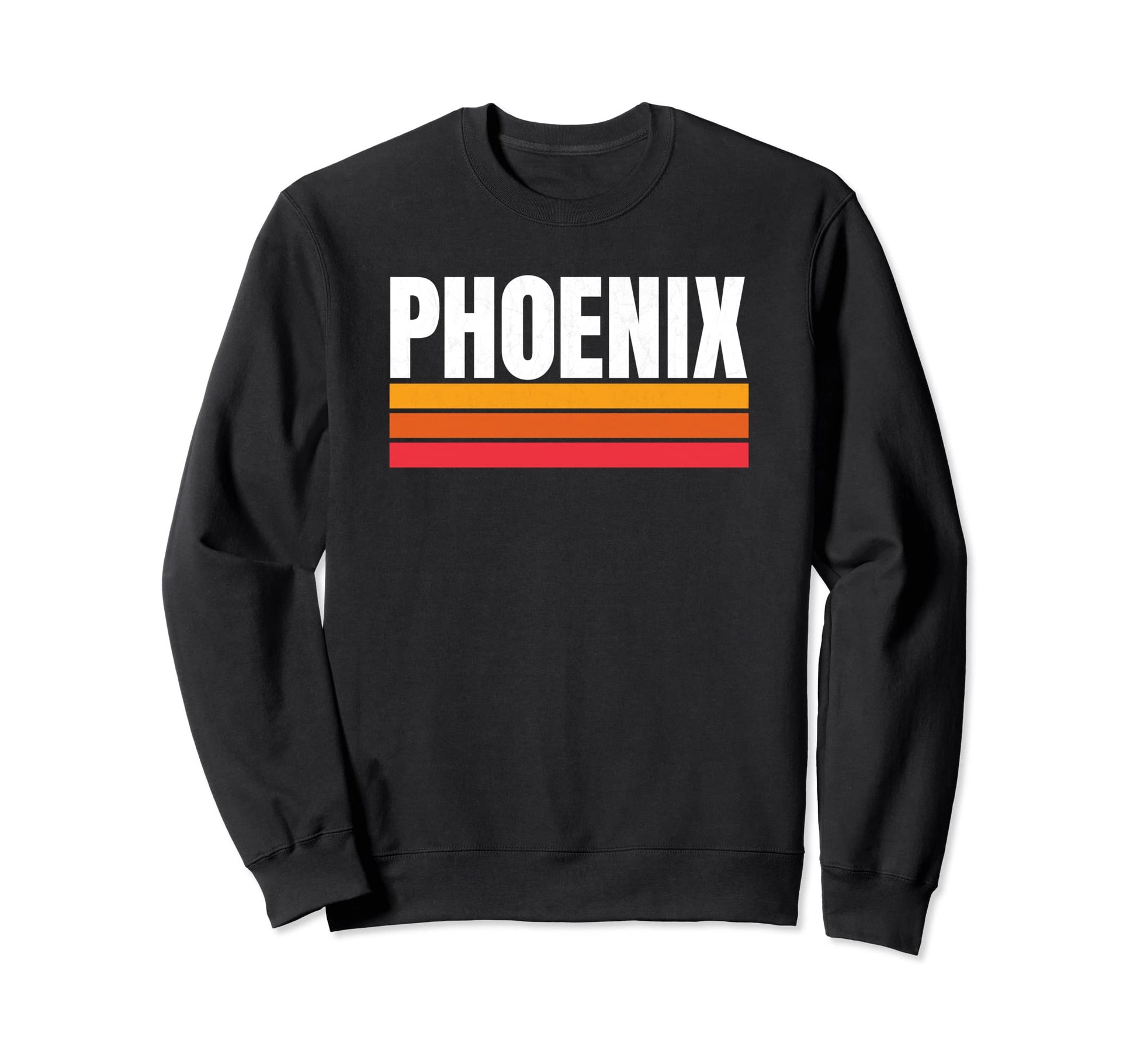 Phoenix Purple Orange Striped Hometown Sweatshirt - Trendy Graphic Unisex - T-Shirt, Sweatshirt, Hoodie