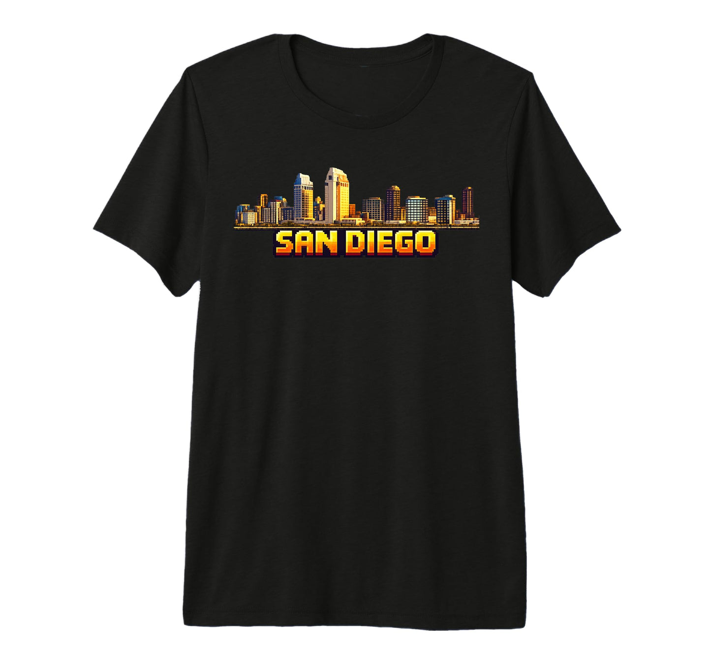 San Diego 8 Bit Video Arcade T-Shirt - Casual Everyday Wear for Adults - T-Shirt, Sweatshirt, Hoodie