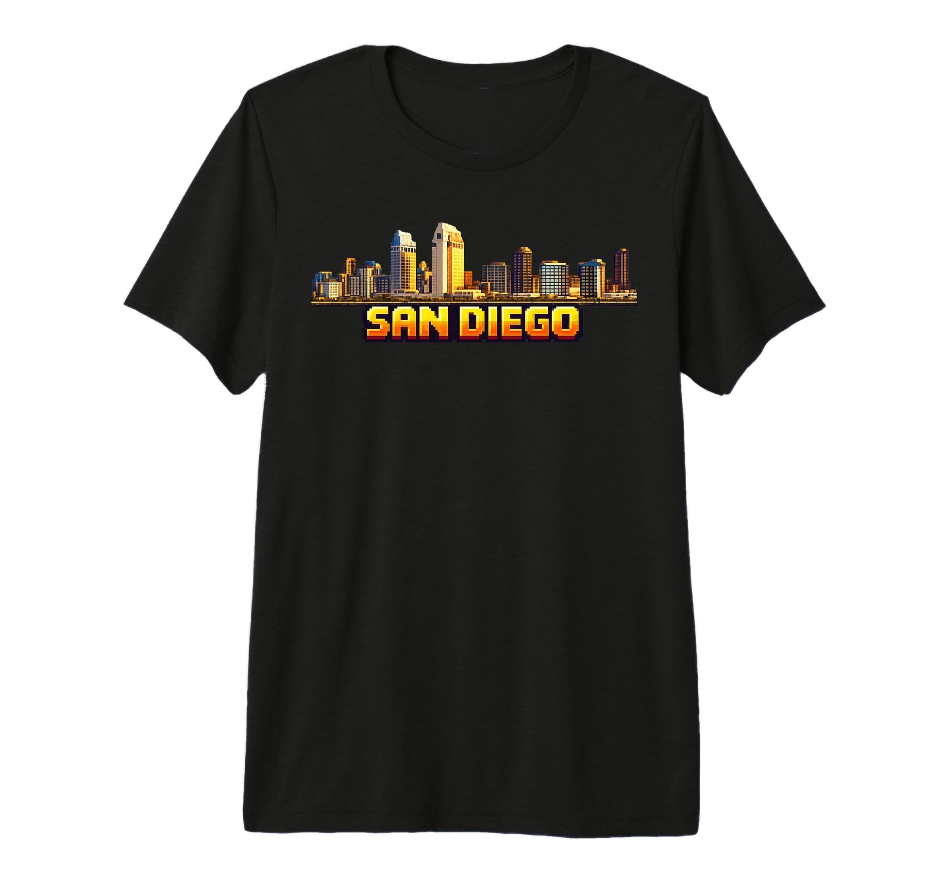 San Diego 8 Bit Video Arcade T-Shirt - Casual Everyday Wear for Adults - T-Shirt, Sweatshirt, Hoodie