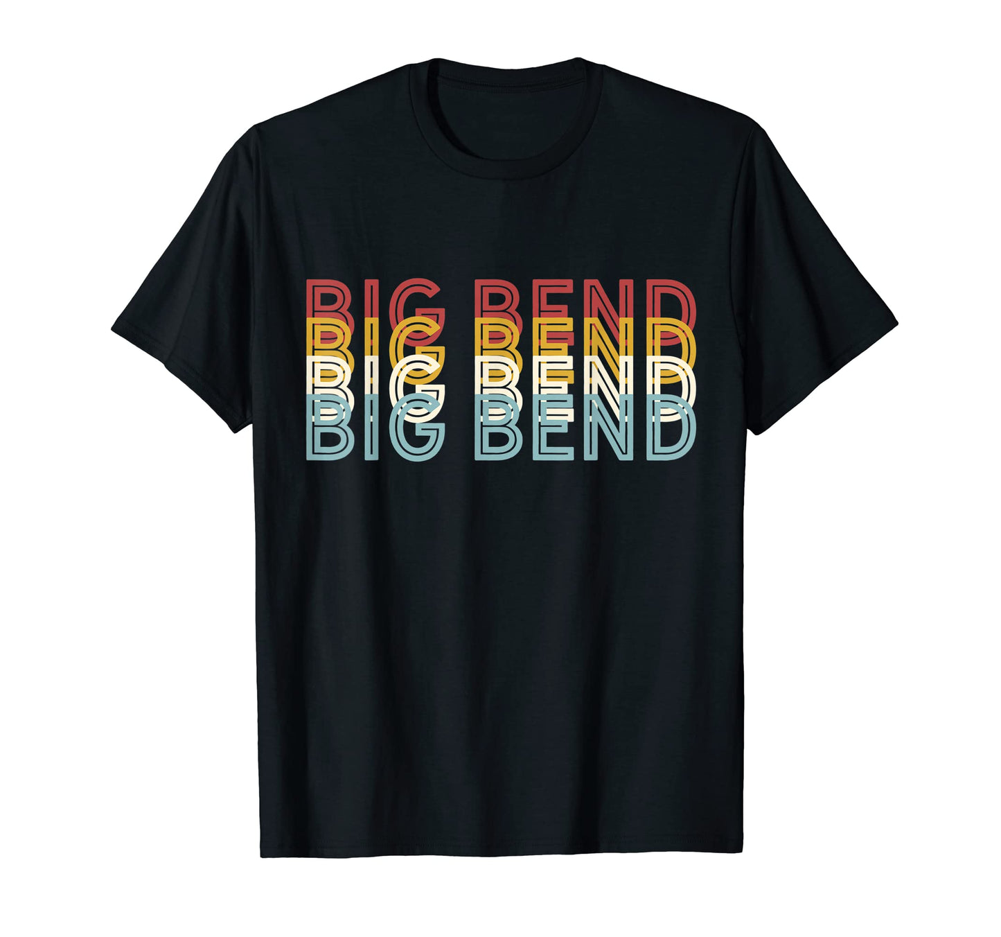 70S Usa Big Bend National Park T-Shirt - Custom Art Print Unisex - T-Shirt, Sweatshirt, Hoodie