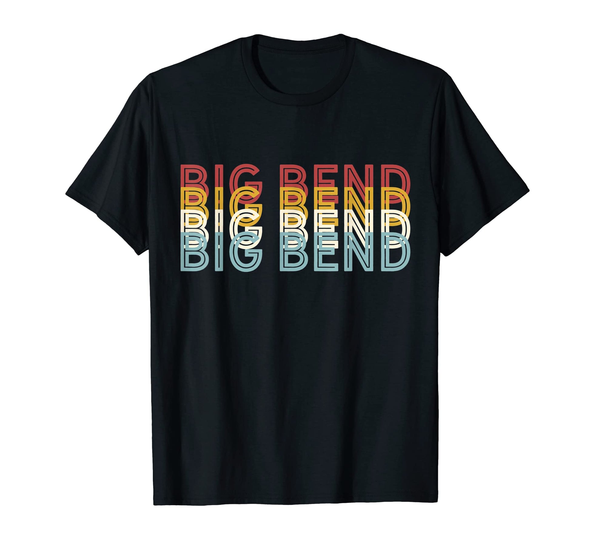 70S Usa Big Bend National Park T-Shirt - Custom Art Print Unisex - T-Shirt, Sweatshirt, Hoodie
