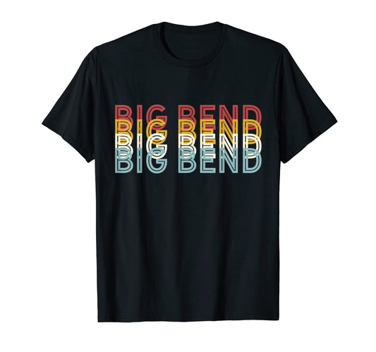70S Usa Big Bend National Park T-Shirt - Custom Art Print Unisex - T-Shirt, Sweatshirt, Hoodie