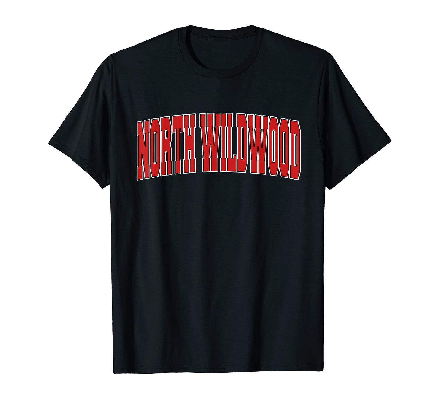 North Wildwood Nj New Jersey Varsity T-Shirt - Minimalist Print for Adults - T-Shirt, Sweatshirt, Hoodie
