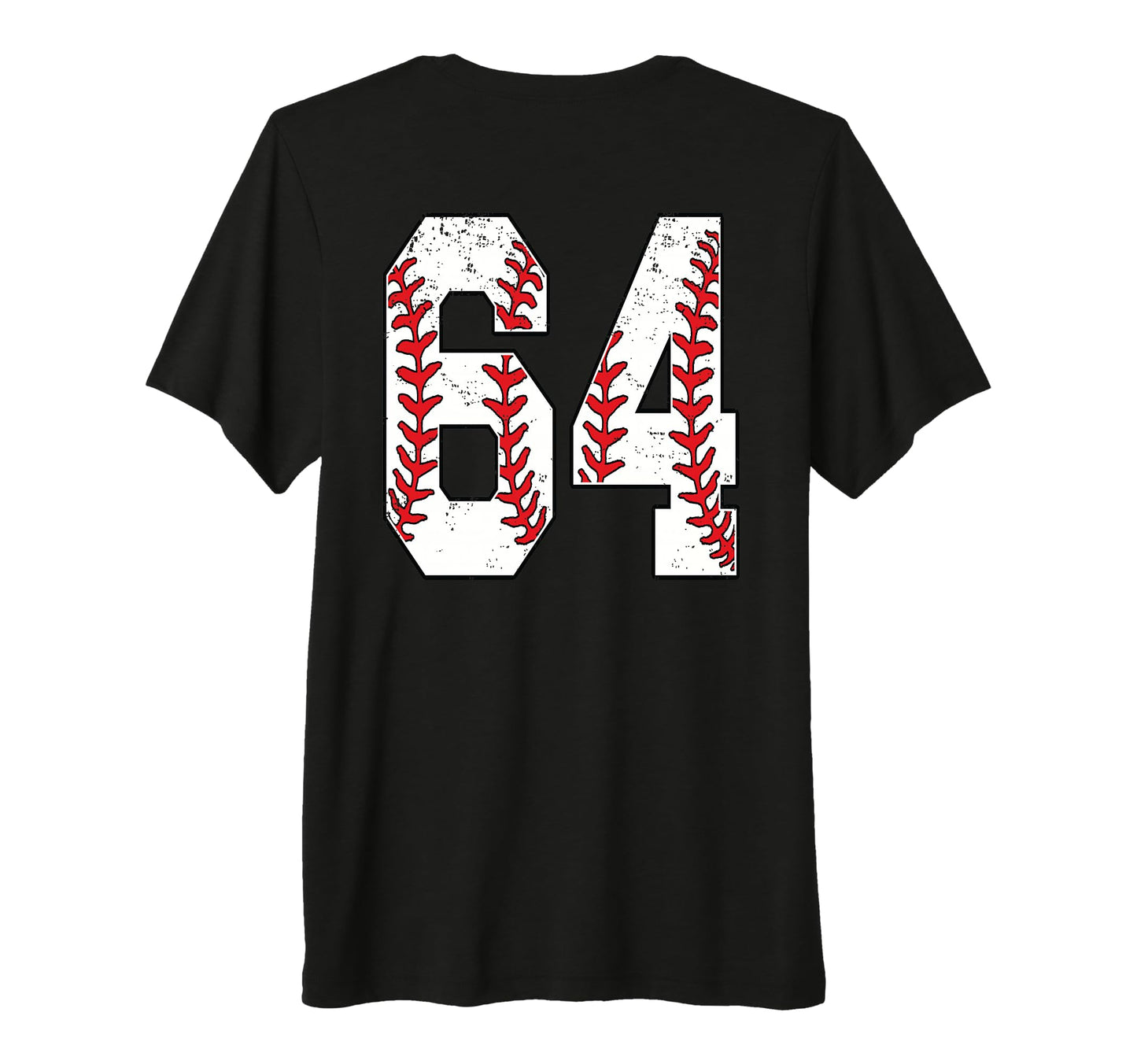 Number 64 Baseball Jersey Number 64 T-Shirt - Graphic Print for Adults - T-Shirt, Sweatshirt, Hoodie