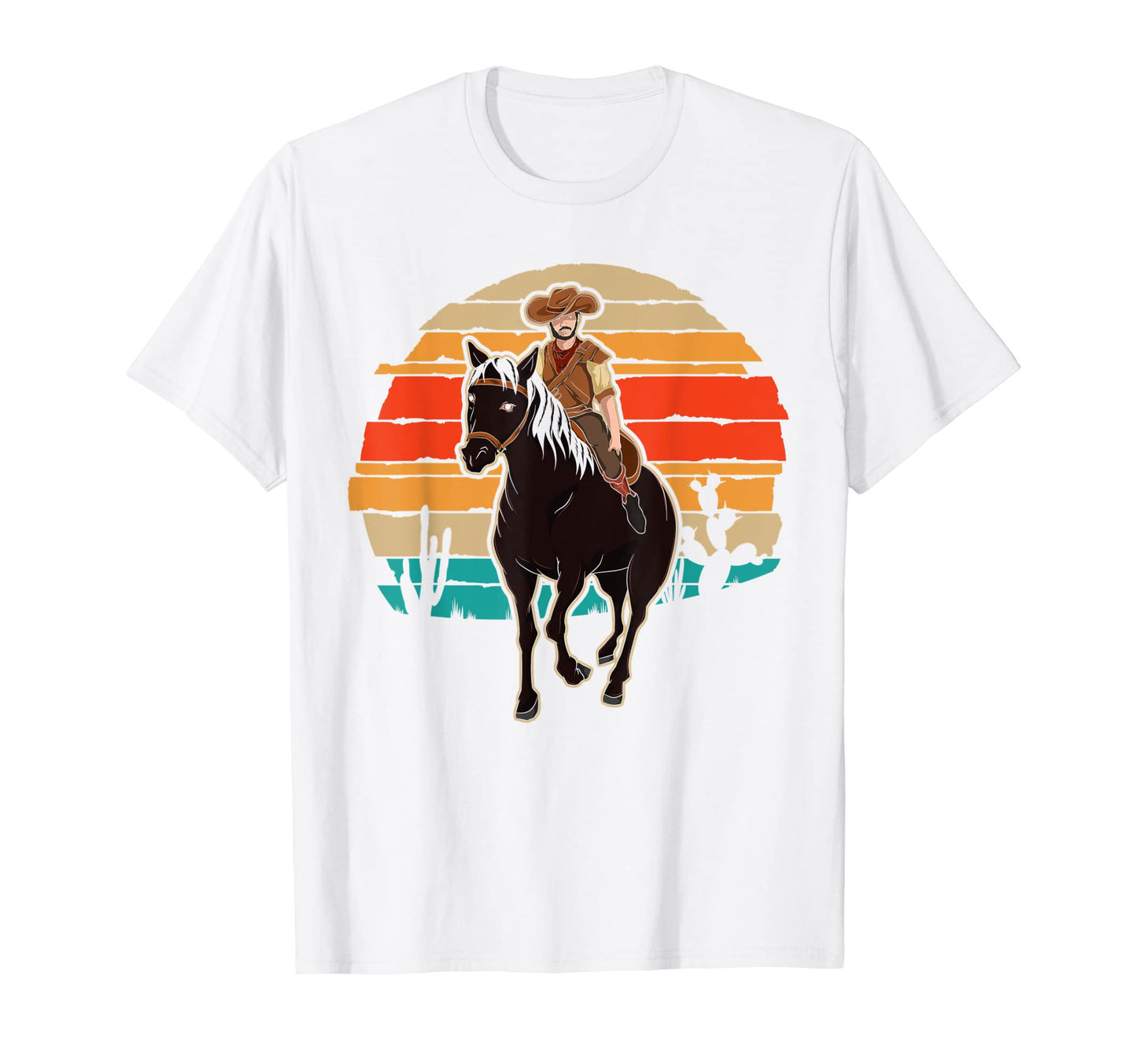 Horseback Riding Western Cowboy T-Shirt - Fun Novelty Design Unisex - T-Shirt, Sweatshirt, Hoodie