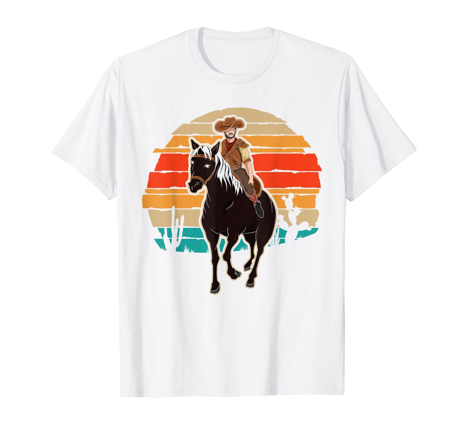 Horseback Riding Western Cowboy T-Shirt - Fun Novelty Design Unisex - T-Shirt, Sweatshirt, Hoodie