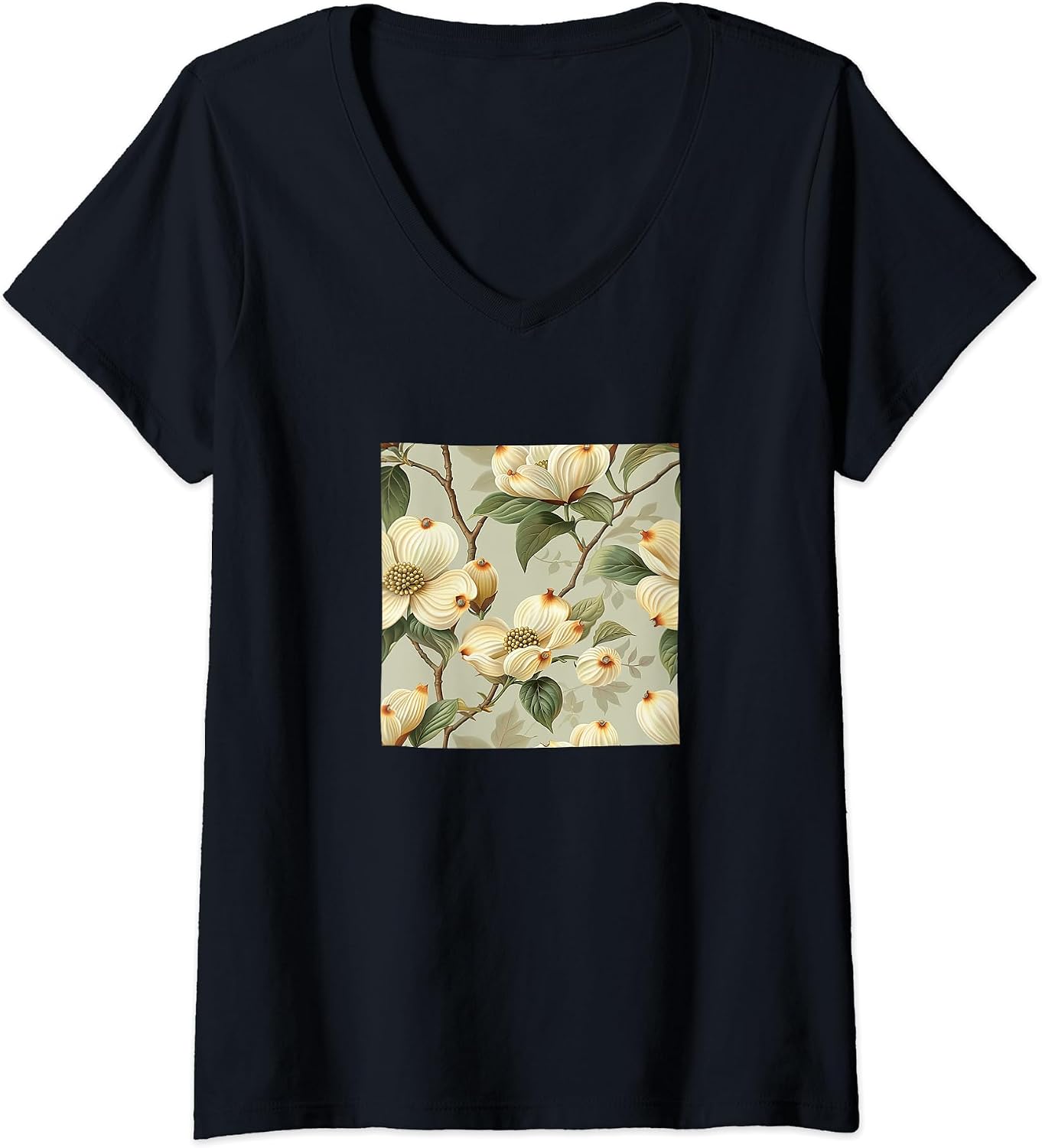 Dogwood Flower Pattern Merch - Adult & Kids T-Shirts, Sweatshirts & Hoodies apparel design preview 1