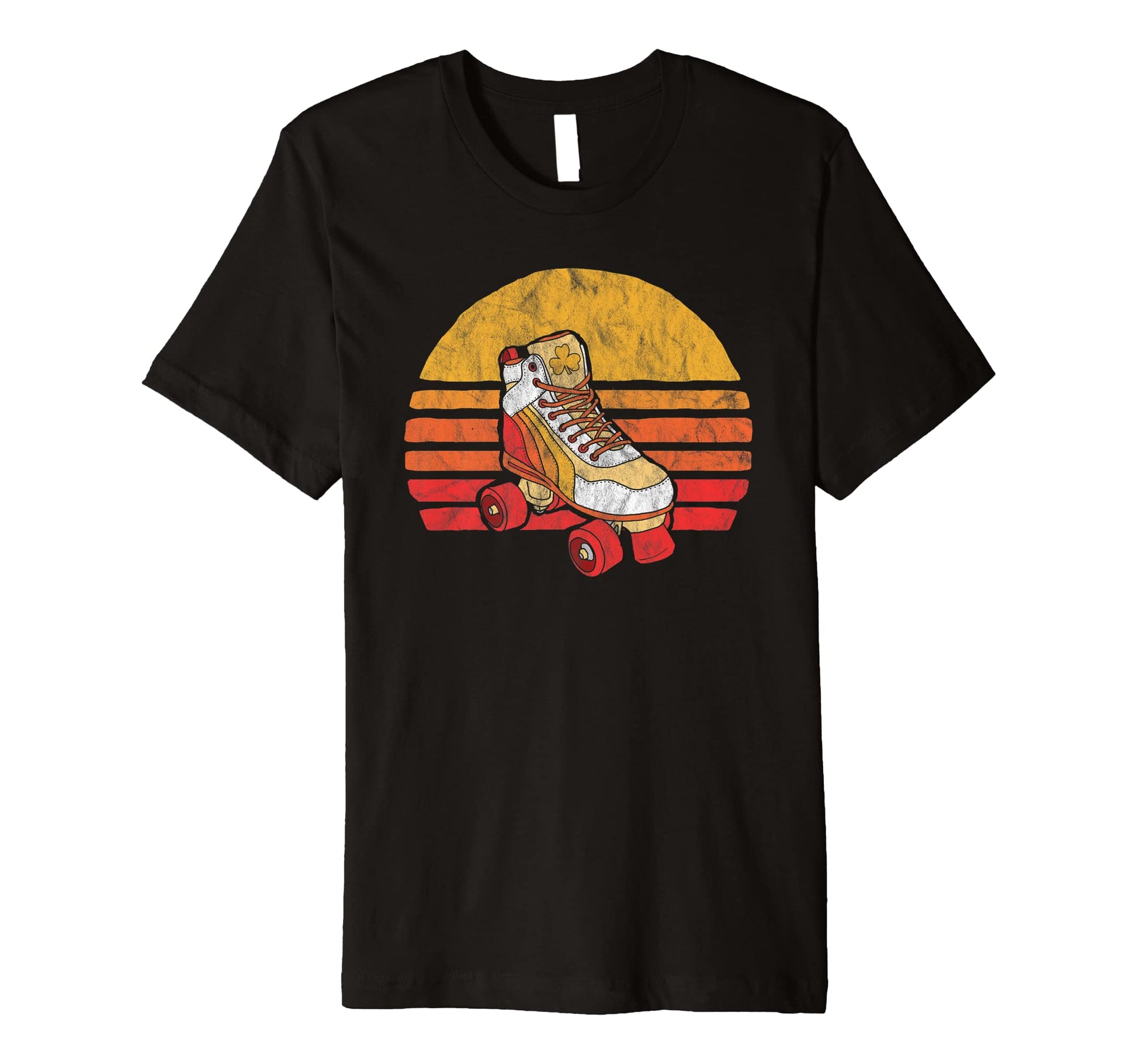 Distressed Roller Skate Sun T-Shirt - Aesthetic Graphic for Adults - T-Shirt, Sweatshirt, Hoodie