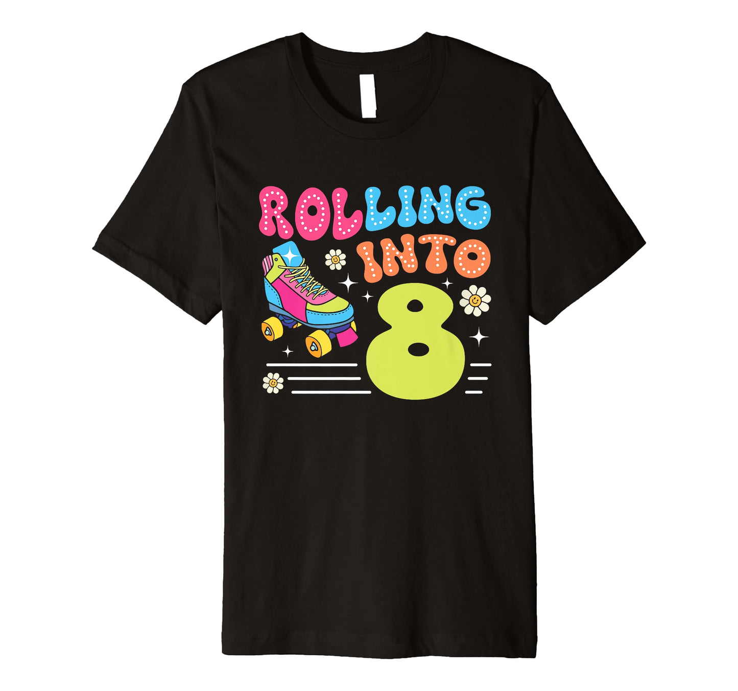 Rolling Into 8 Year Old 8Th Roller T-Shirt - Streetwear Style for Adults - T-Shirt, Sweatshirt, Hoodie