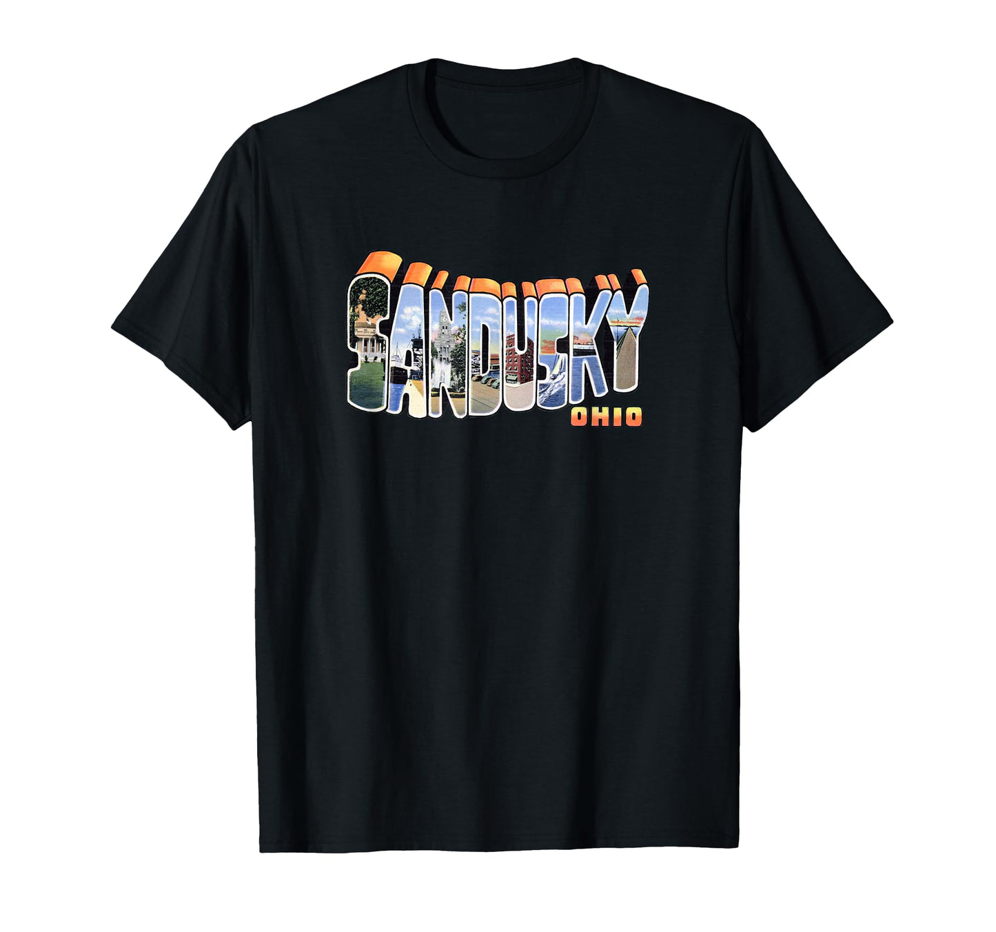 Sandusky Ohio Oh Souvenir T-Shirt - Minimalist Print Men Women - T-Shirt, Sweatshirt, Hoodie