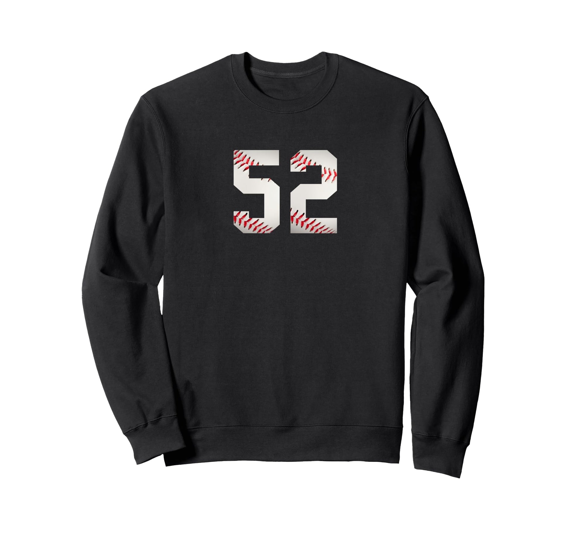 Number 52 Minimalist Birthday Baseball Sweatshirt - Trendy Graphic Unisex - T-Shirt, Sweatshirt, Hoodie