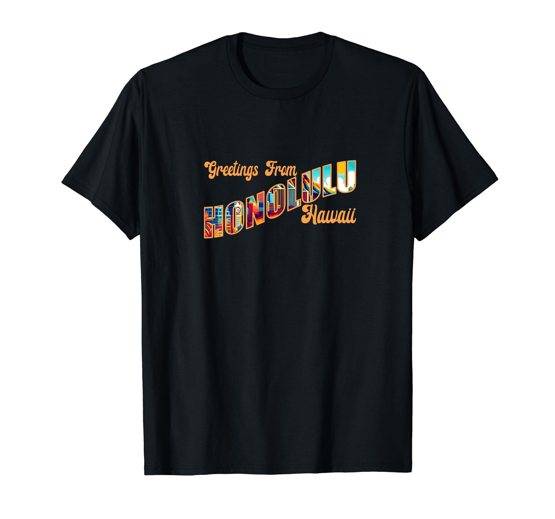 Postcard Honolulu Hawaii T-Shirt - Casual Everyday Wear for Adults - T-Shirt, Sweatshirt, Hoodie