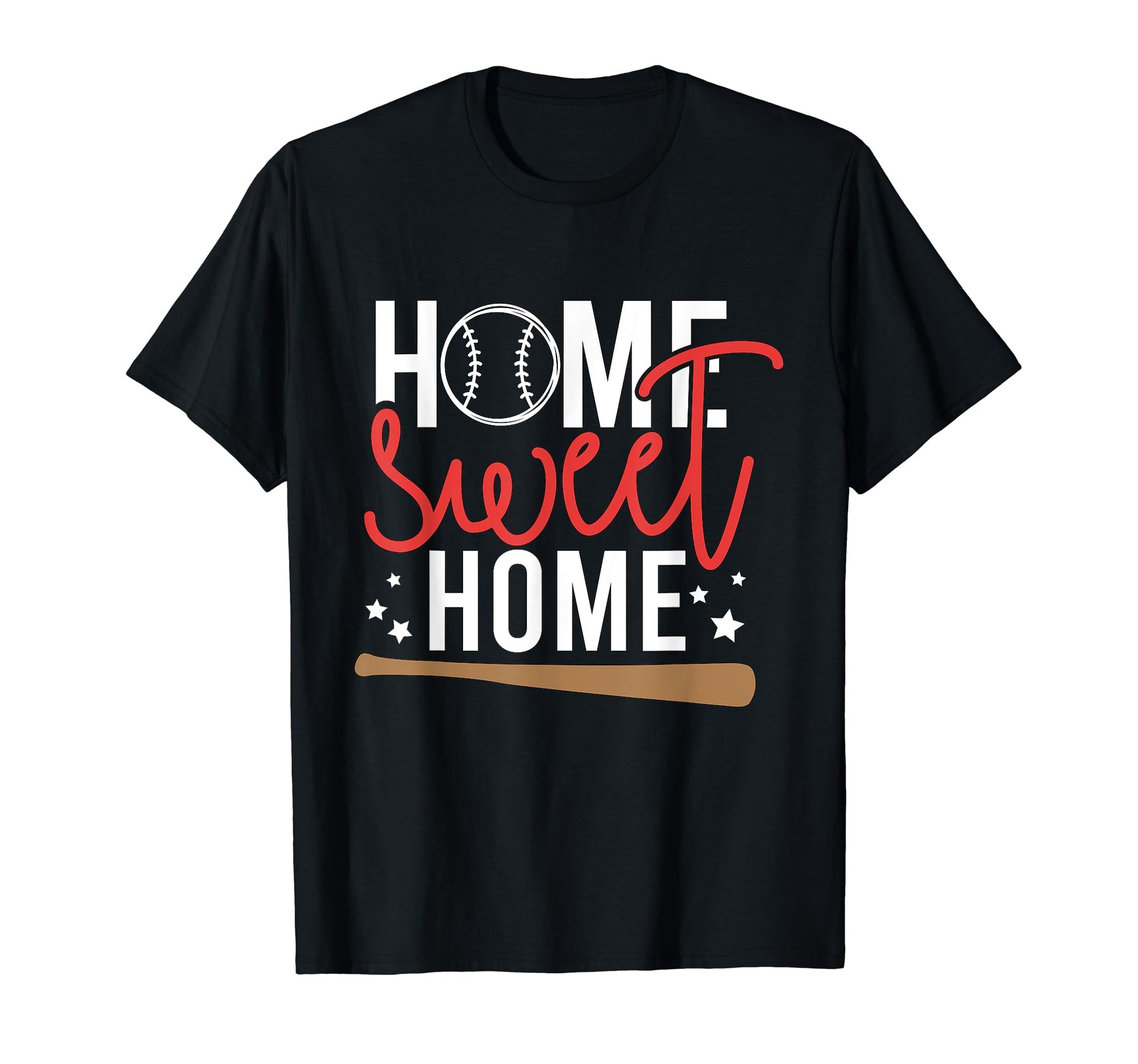 Home Sweet Home Baseball Home Run T-Shirt - Custom Art Print Men Women - T-Shirt, Sweatshirt, Hoodie